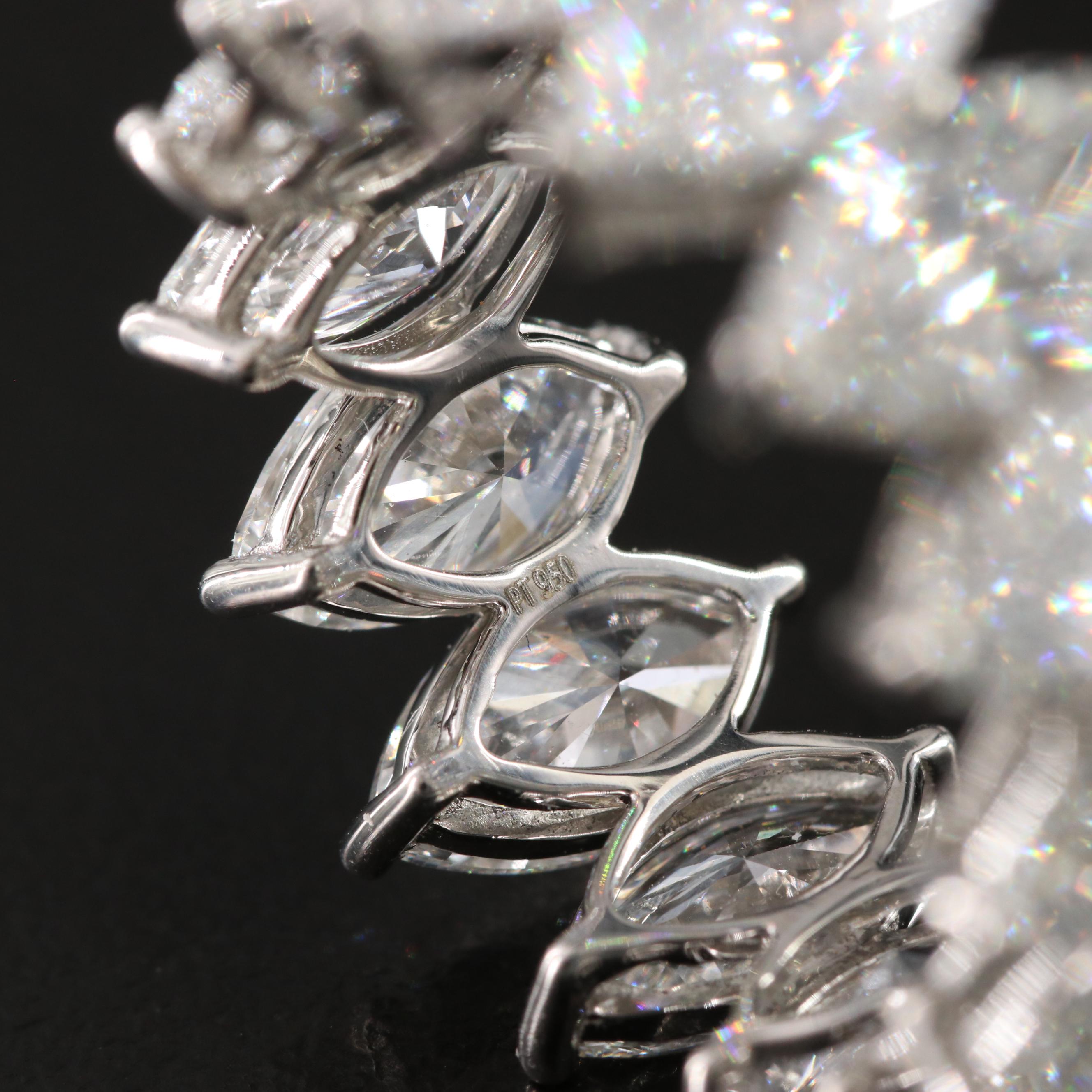 Platinum 14.35 CTW Lab Grown Diamond Eternity Band