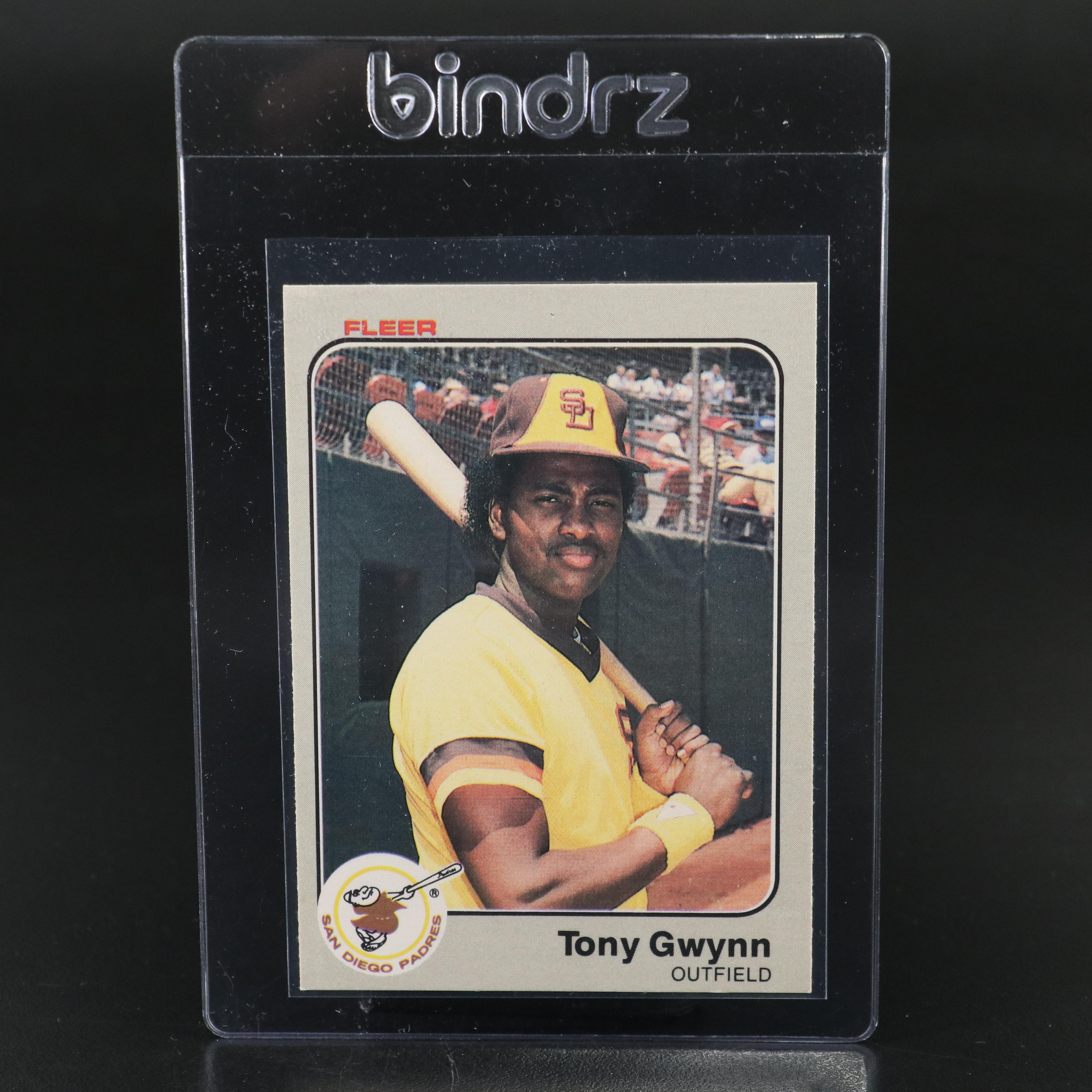 1983 Fleer Tony Gwynn San Diego Padres Rookie Baseball Card