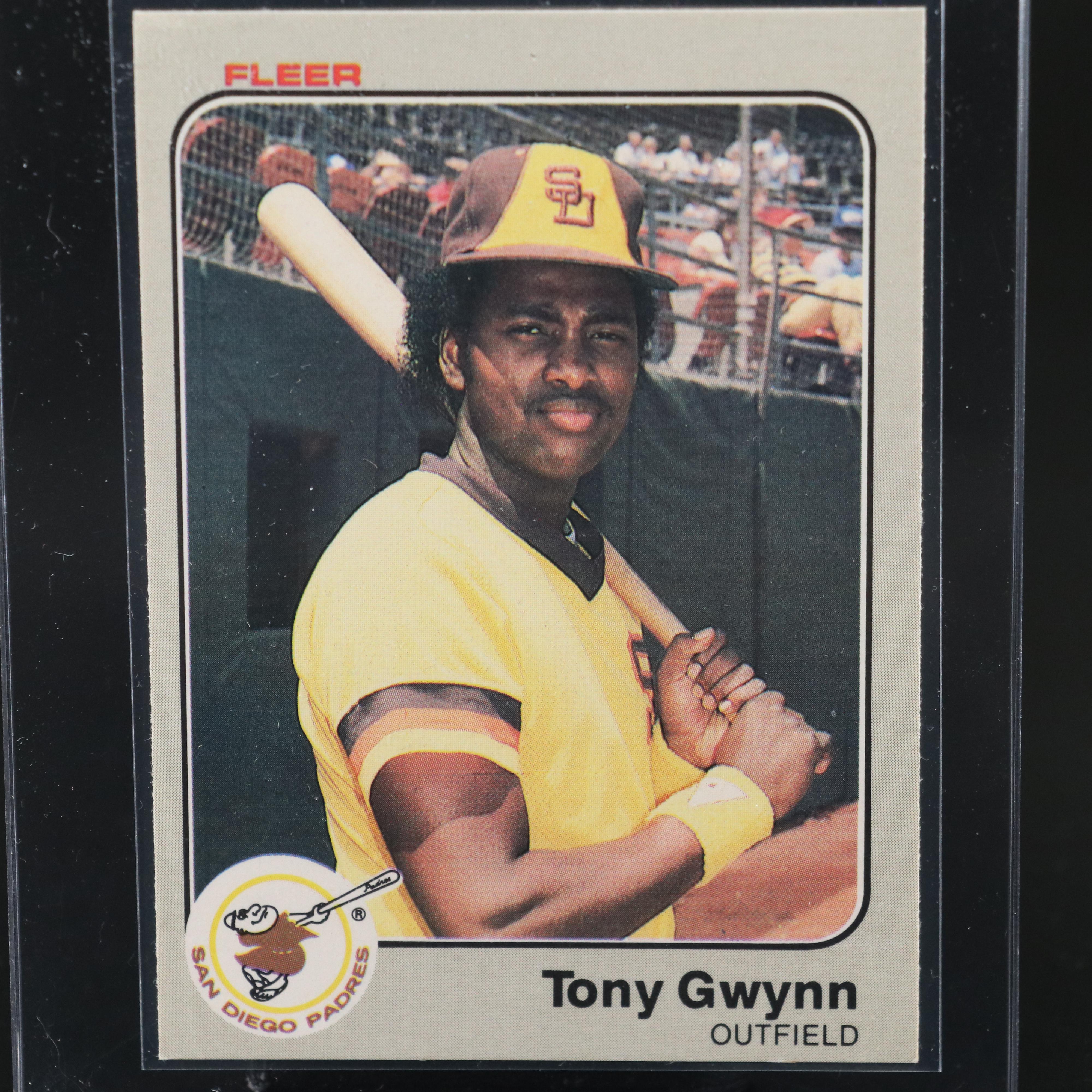 1983 Fleer Tony Gwynn San Diego Padres Rookie Baseball Card