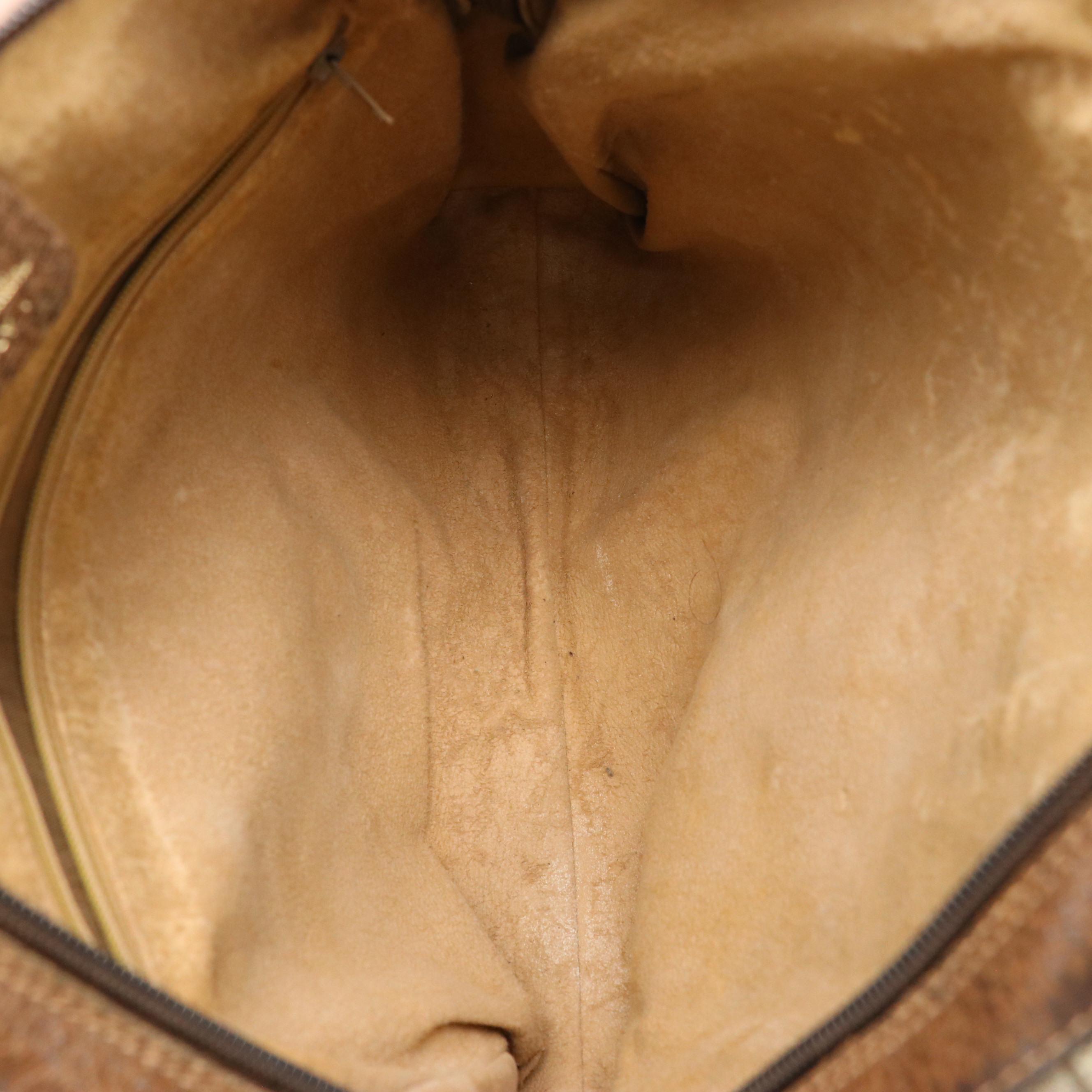 Gucci Accessory Collection Boston Bag in Supreme Canvas, Web & Cinghiale Leather