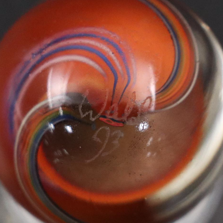 Mike Petura, Rolf Wald, Fiber Optic and Other Multicolor Art Glass Marbles