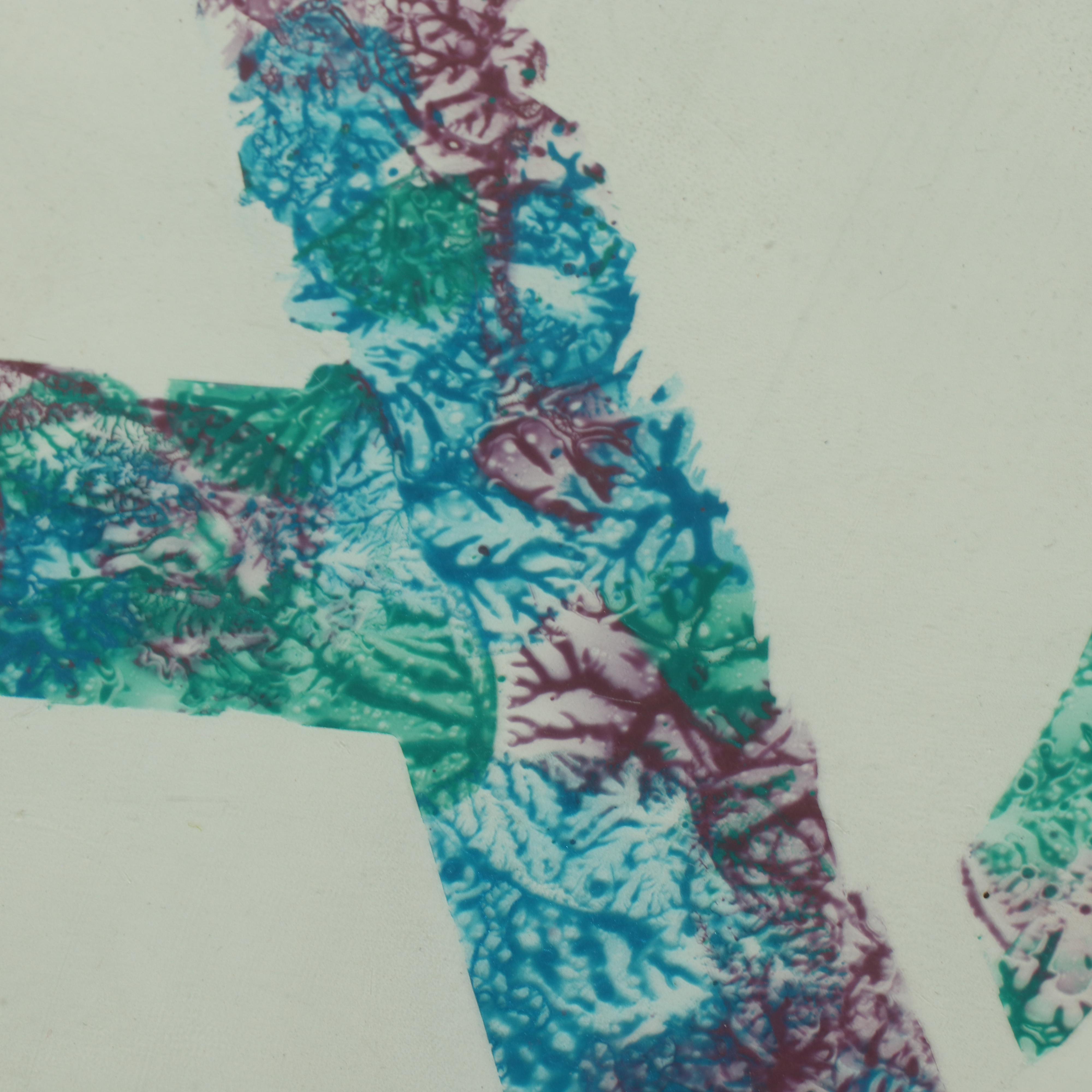 Marvel Avengers Sponge Printed Logo Art Glass Panel, 21st Century