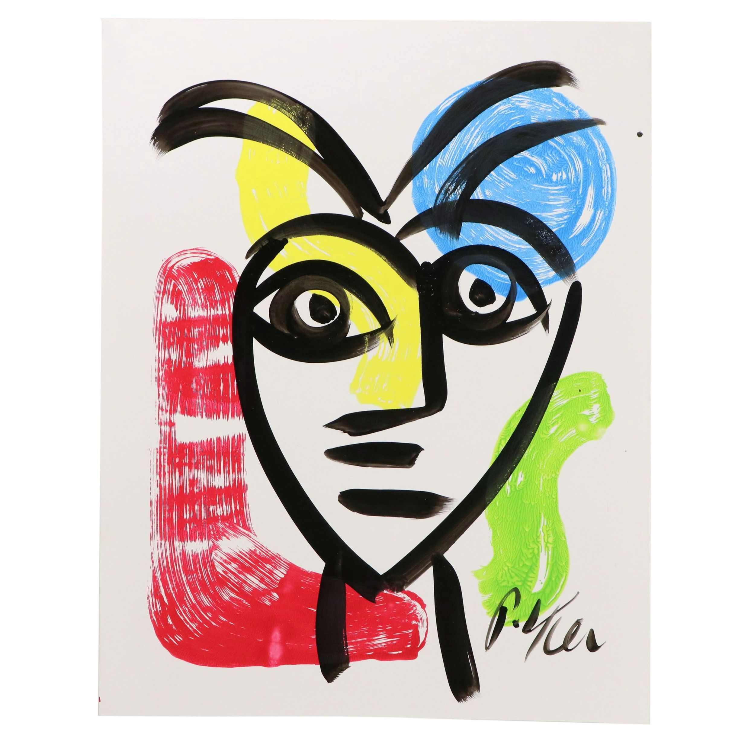 Peter Keil Abstract Acrylic Portrait