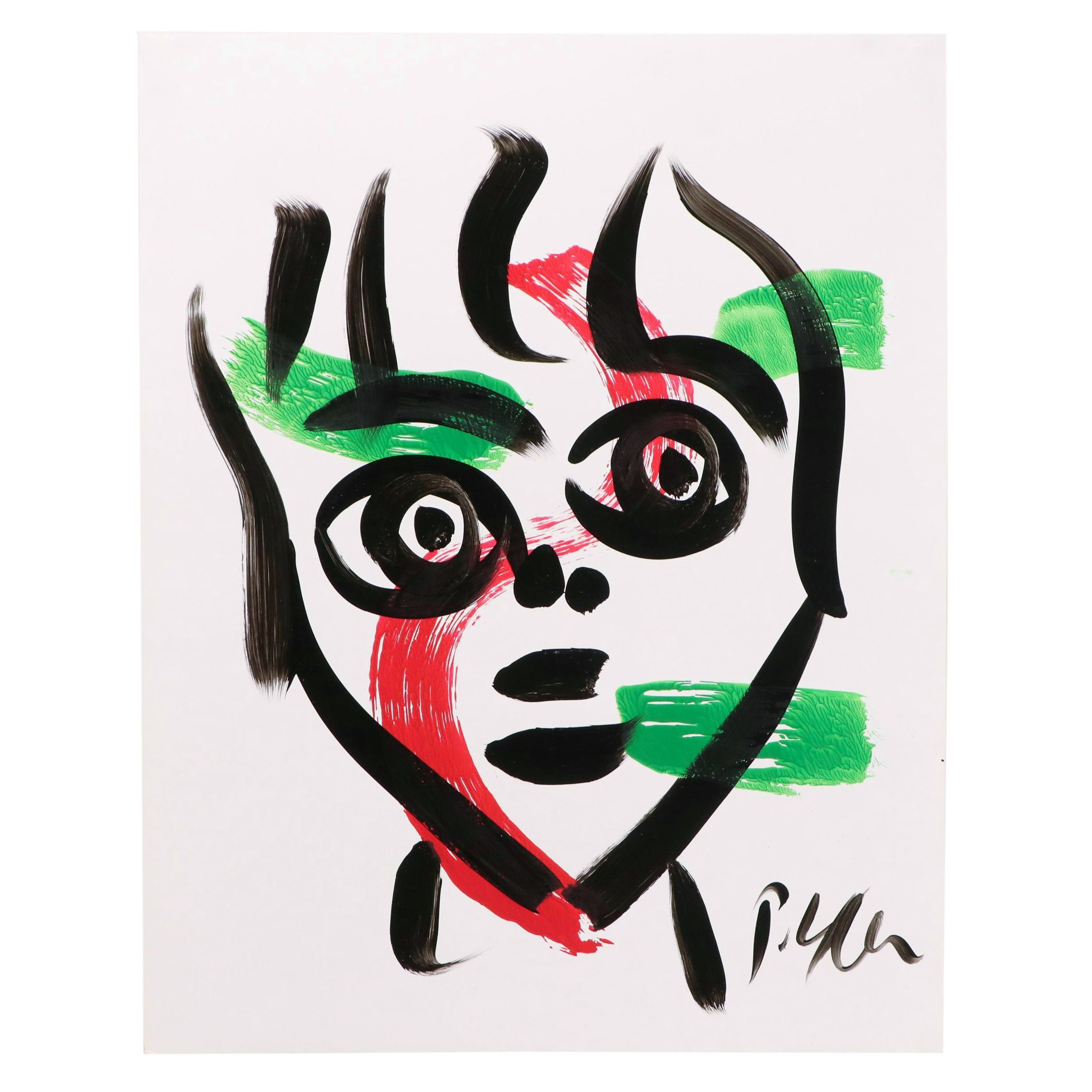 Peter Keil Abstract Acrylic Portrait