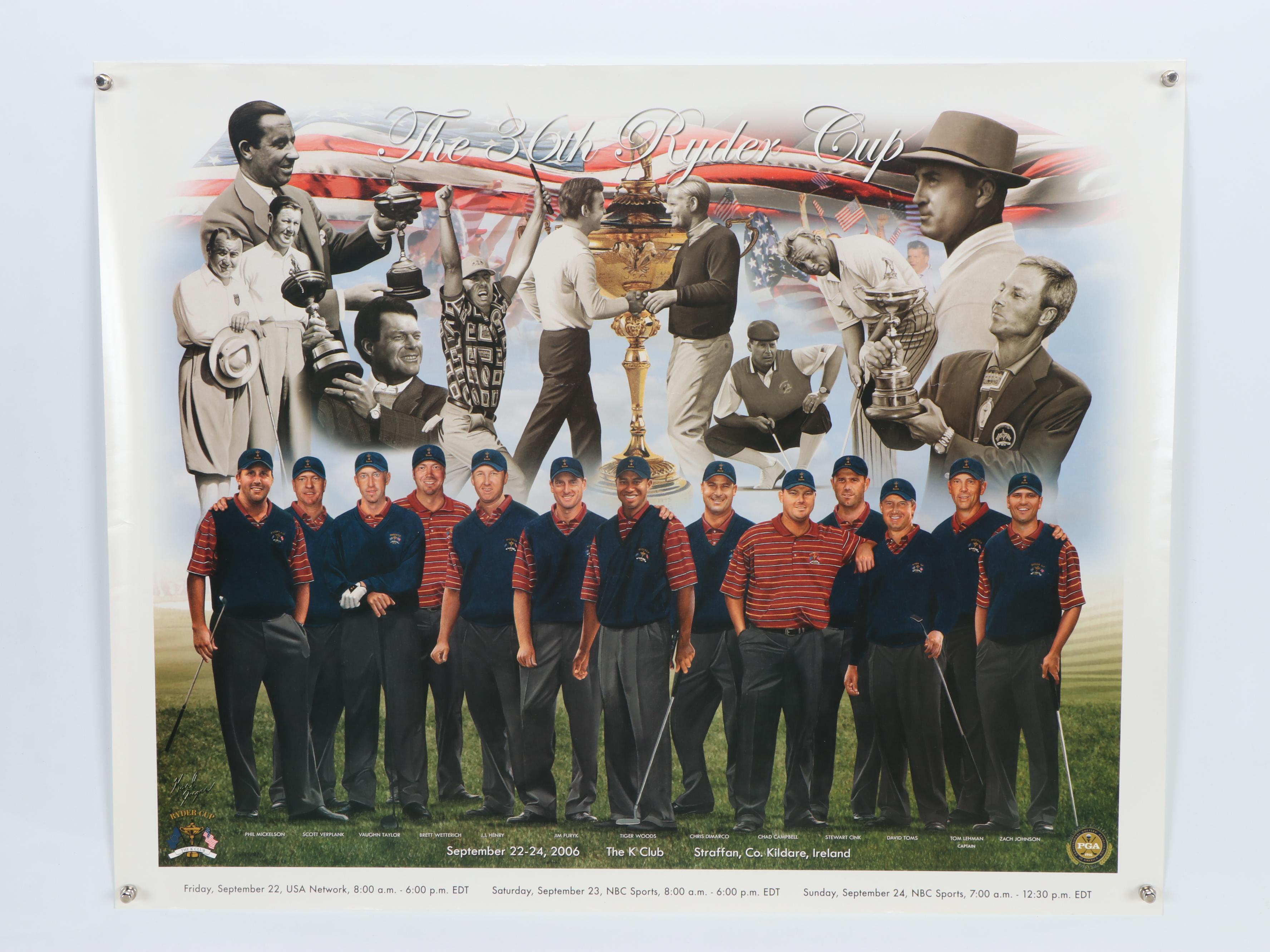 Golf Posters and Prints Featuring Tiger Woods, Phil Mickelson, and More