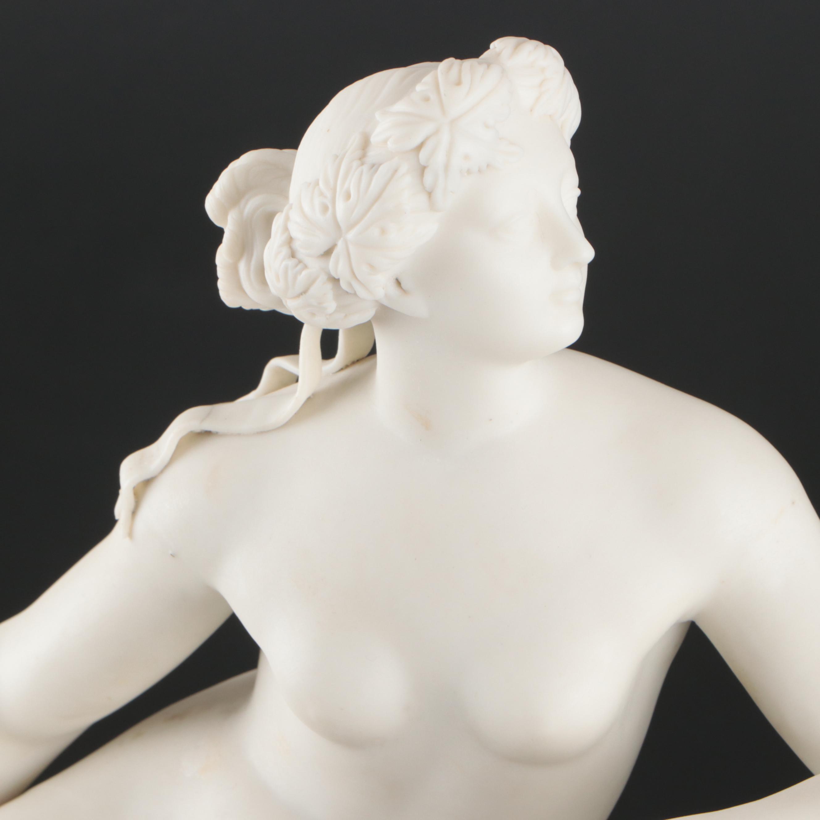 Marble Sculpture After "Ariadne on the Panther" by Johann Heinrich von Dannecker