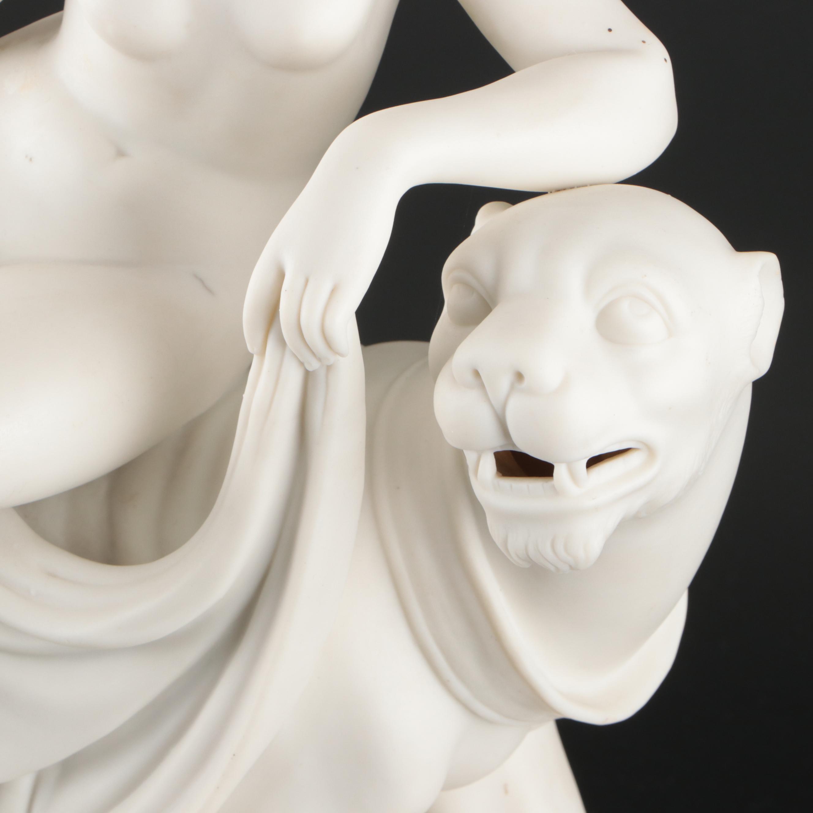 Marble Sculpture After "Ariadne on the Panther" by Johann Heinrich von Dannecker