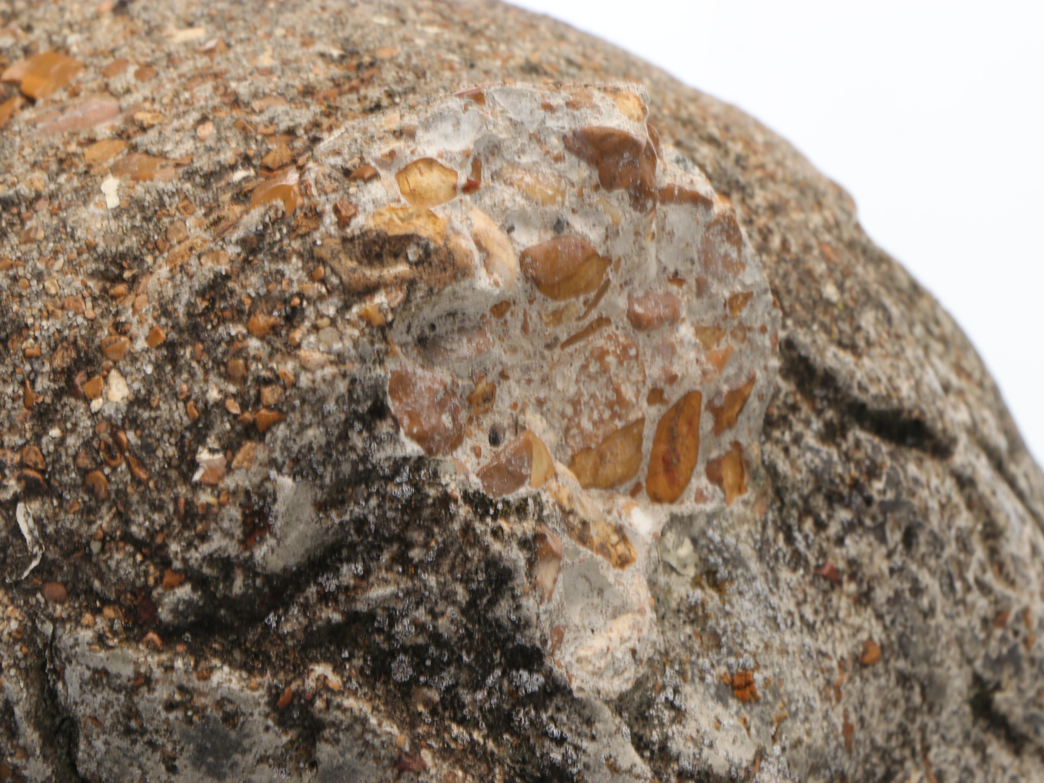 Large Carved Stone Owl Lawn Statue