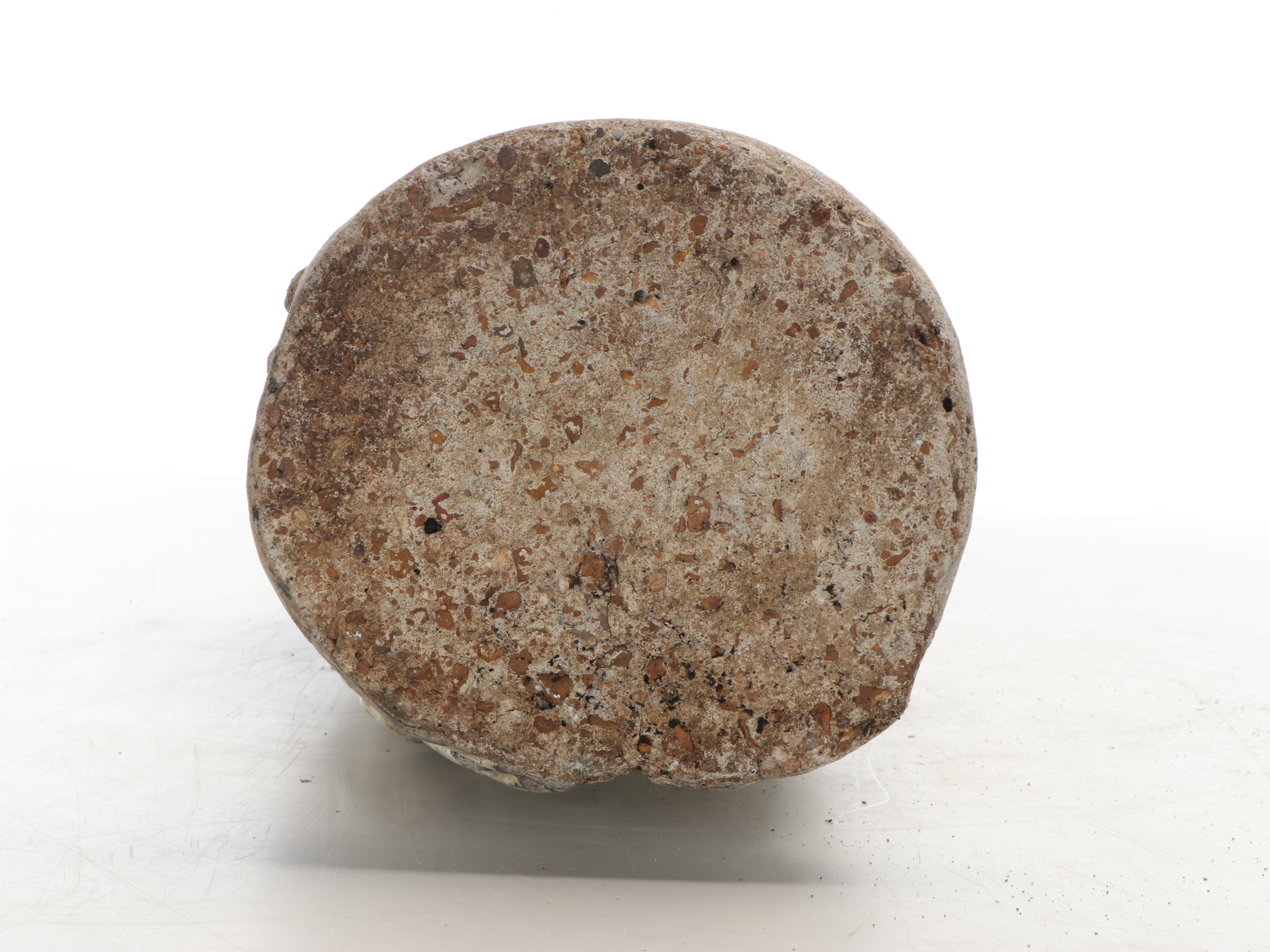 Large Carved Stone Owl Lawn Statue