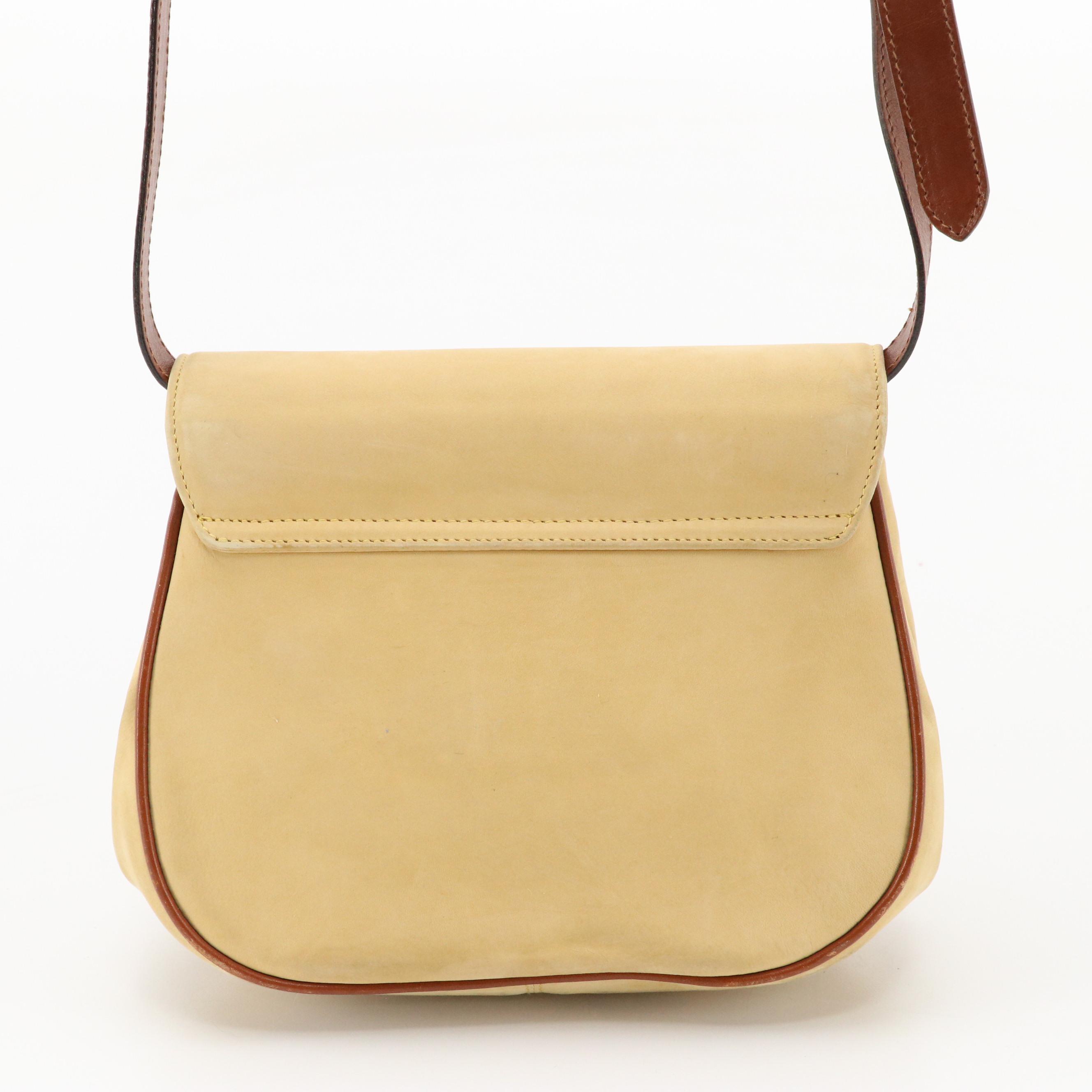 Salvatore Ferragamo Vintage Bicolor Leather Front-Flap Crossbody Clutch Bag