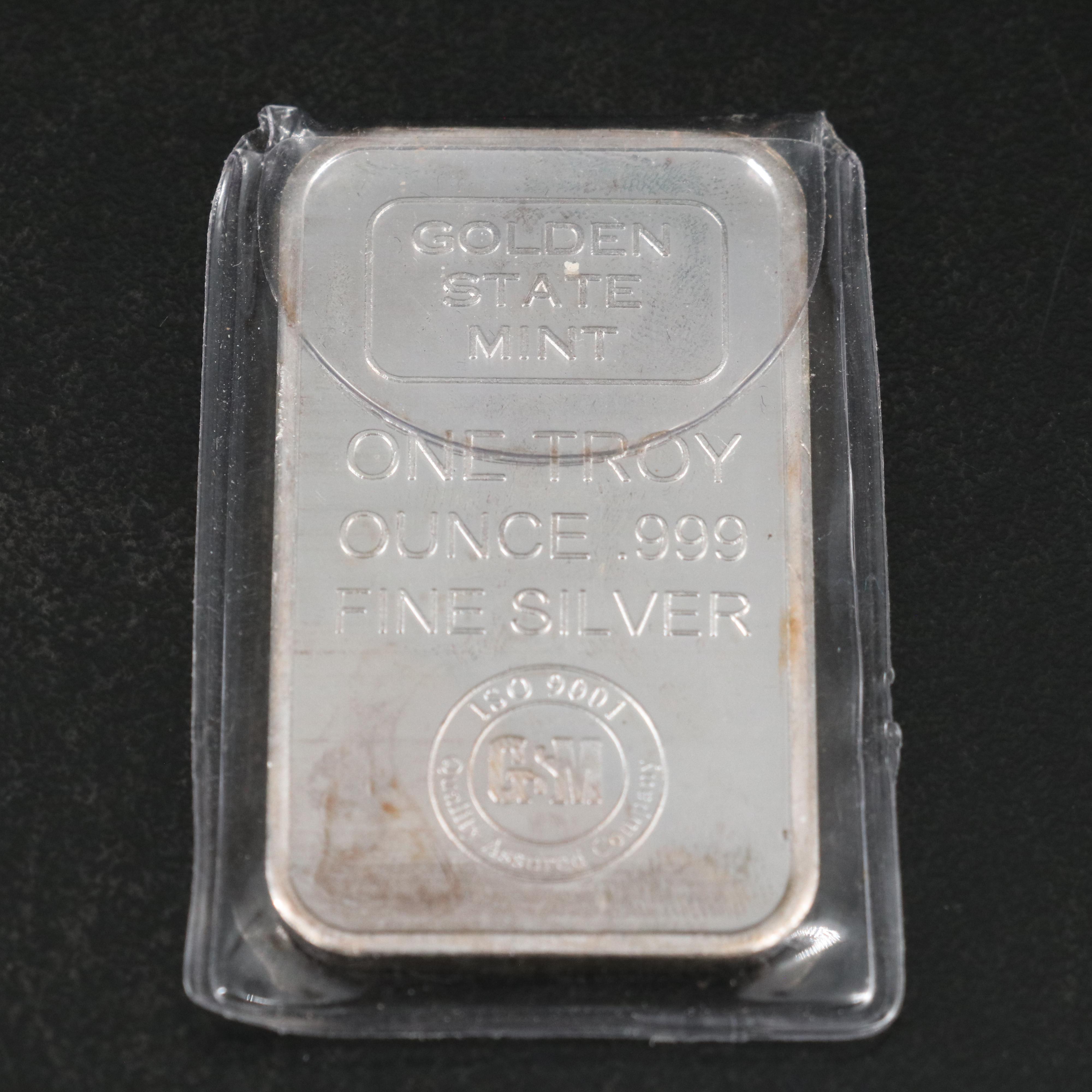 Three One Troy Ounce Fine Silver Ingots