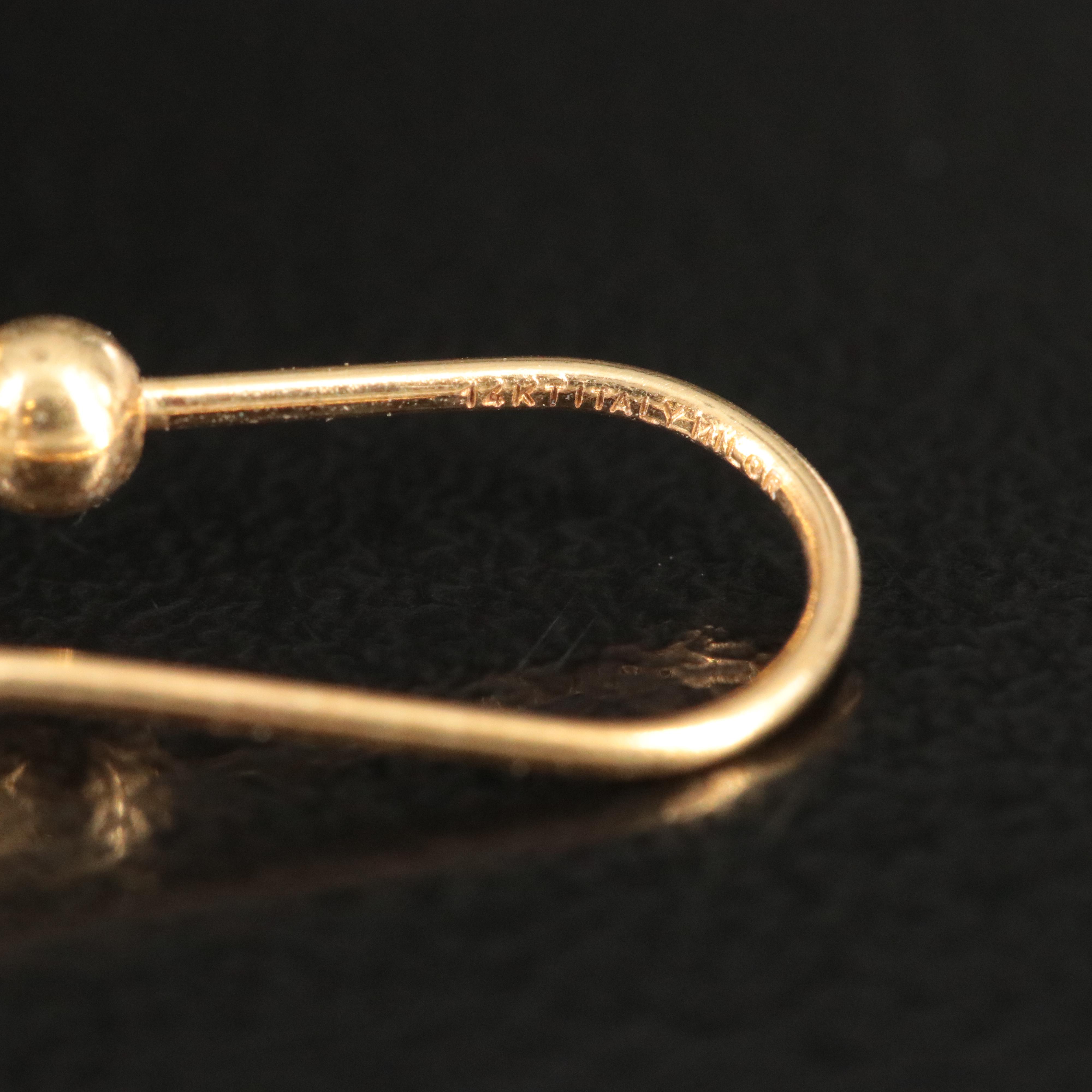 Italiana Milor 14K Turquoise and Pearl Bead Cage Earrings