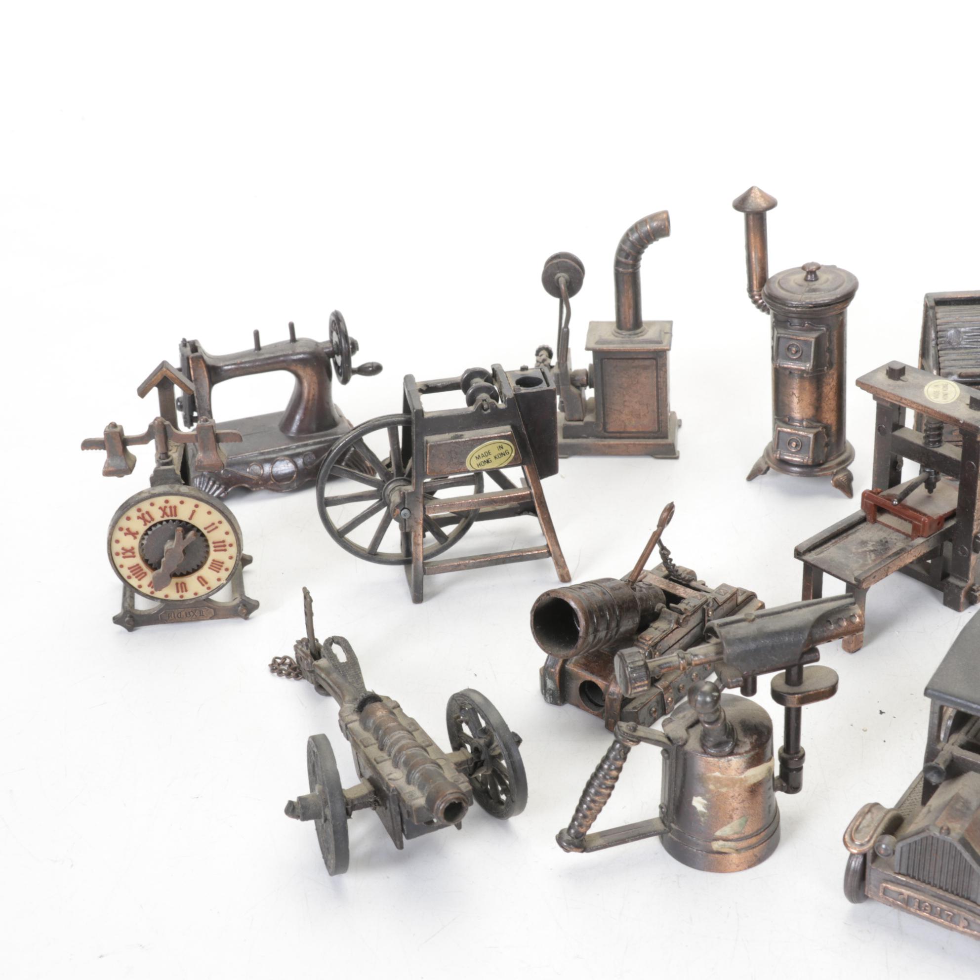 26 Metal Figural Pencil Sharpeners, Mid-20th Century