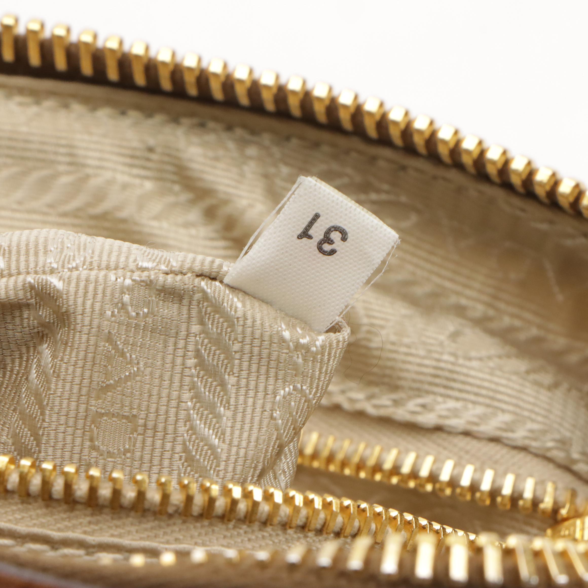 Prada Tessuto Nylon and Leather Zip-Top Shoulder Bag