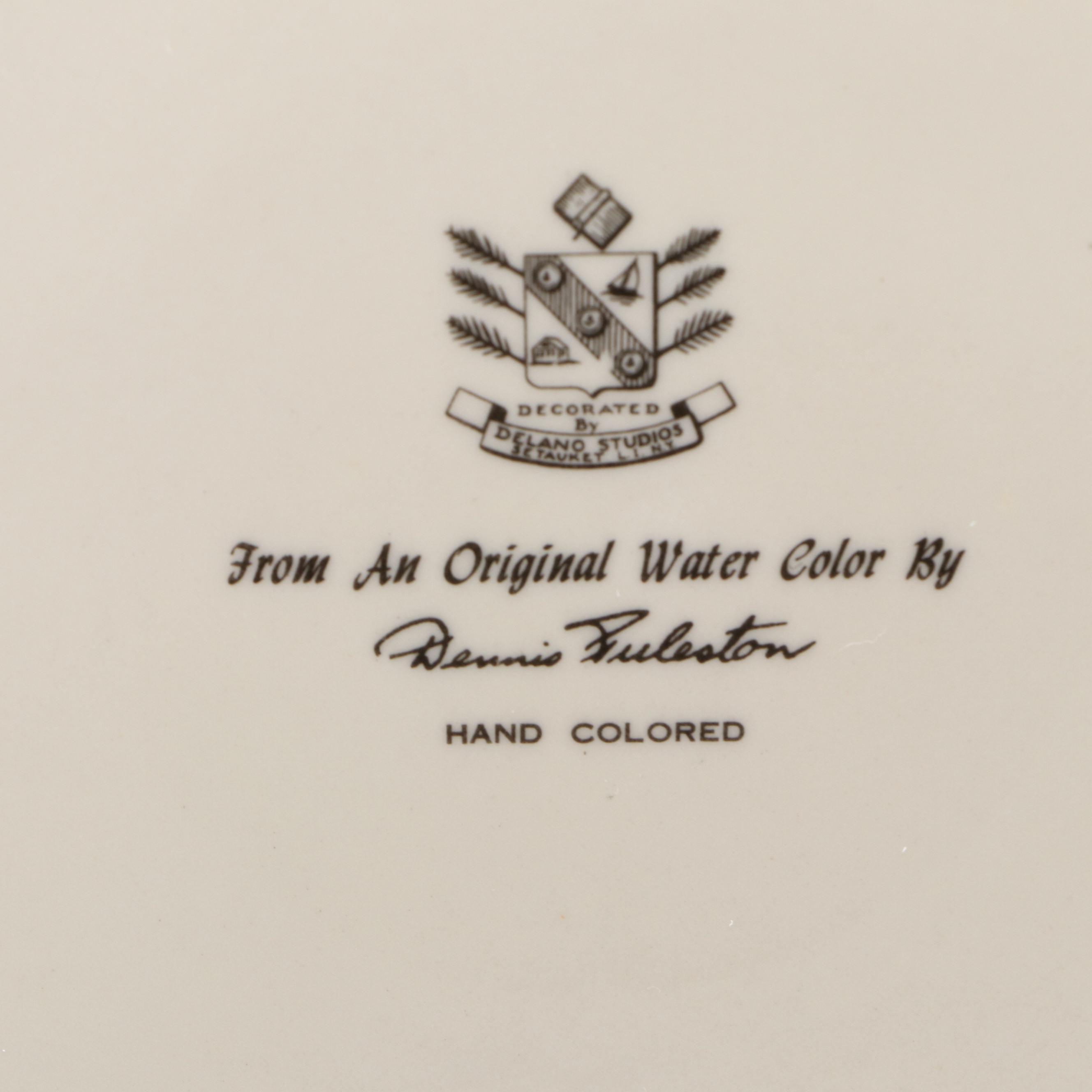 Delano Studios Game Bird Plates, Mid to Late 20th Century