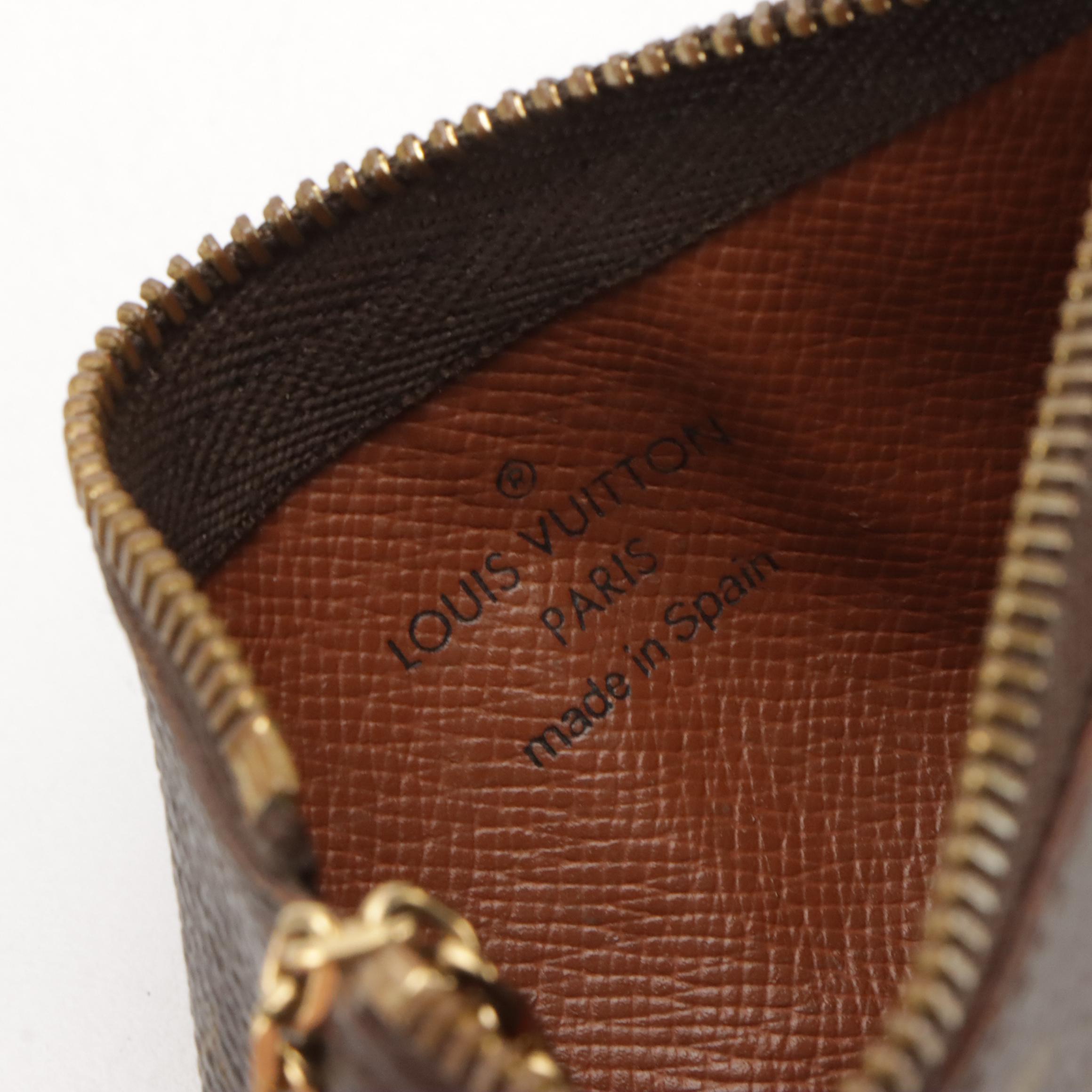 Louis Vuitton Key Pouch in Monogram Coated Canvas