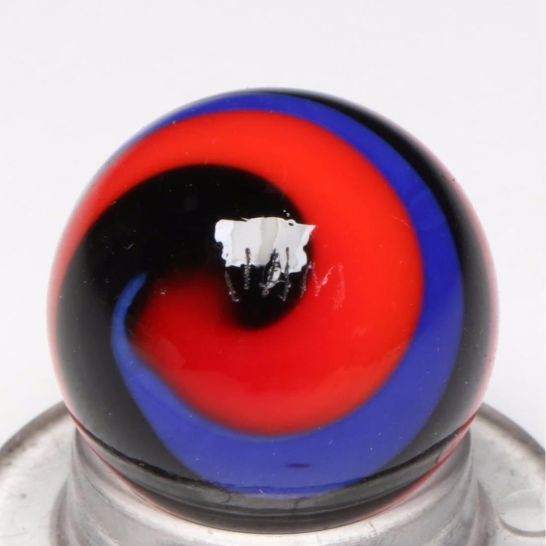 Scott Patrick Golden Rebel, Superman and Rebel with Other Art Glass Marbles