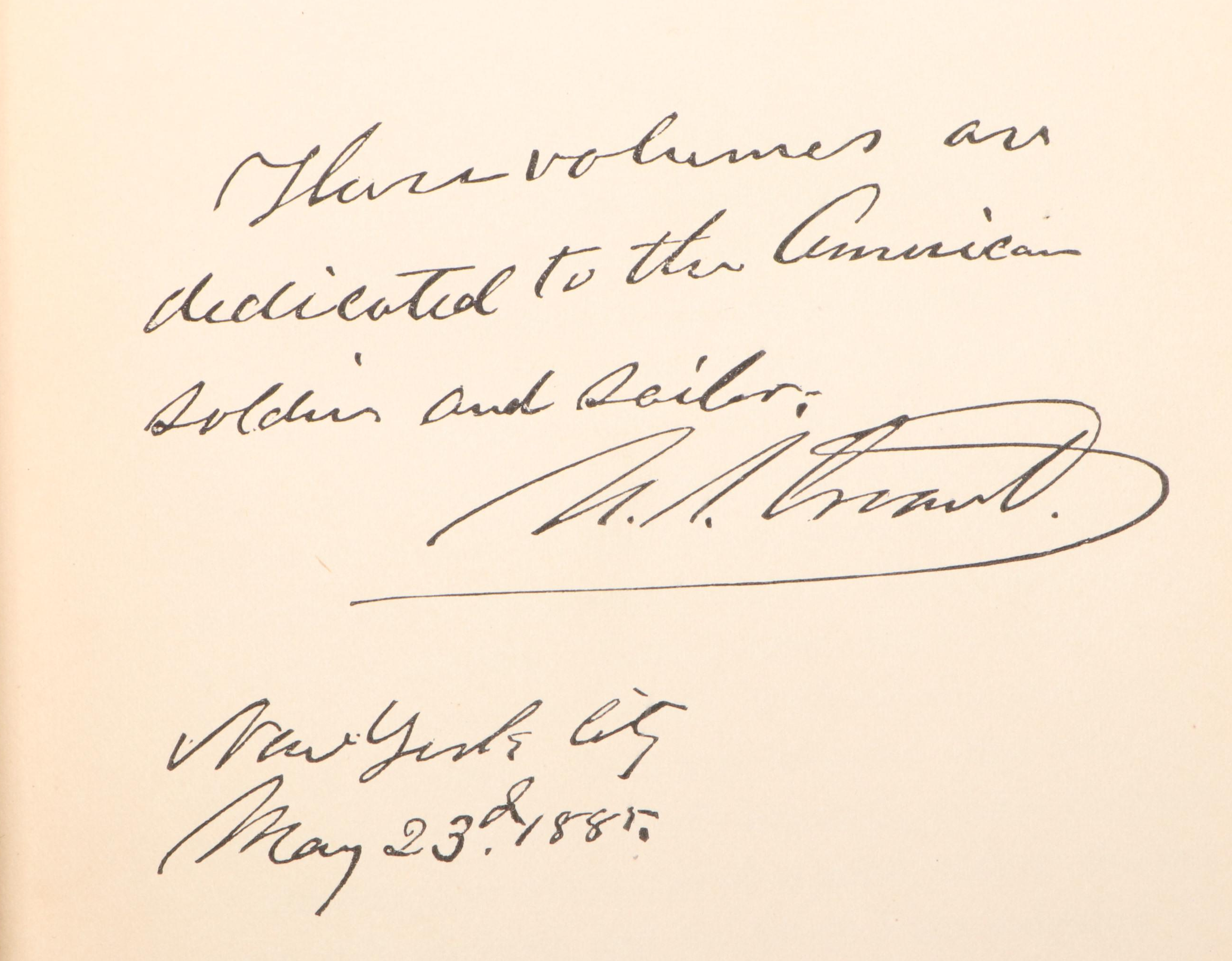 First Edition "Personal Memoirs of U. S. Grant" Two-Volume Set, 1885–1886