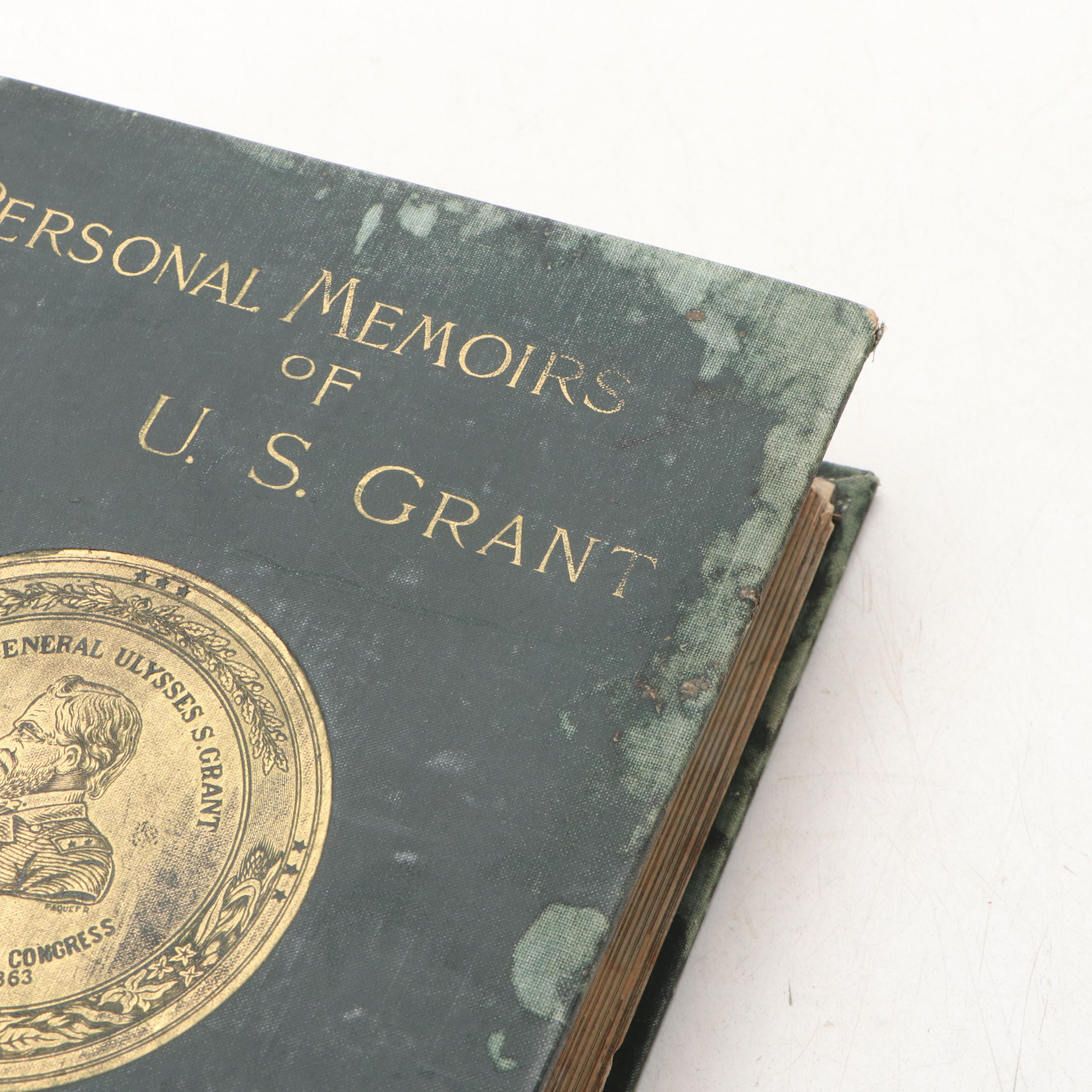 First Edition "Personal Memoirs of U. S. Grant" Two-Volume Set, 1885–1886