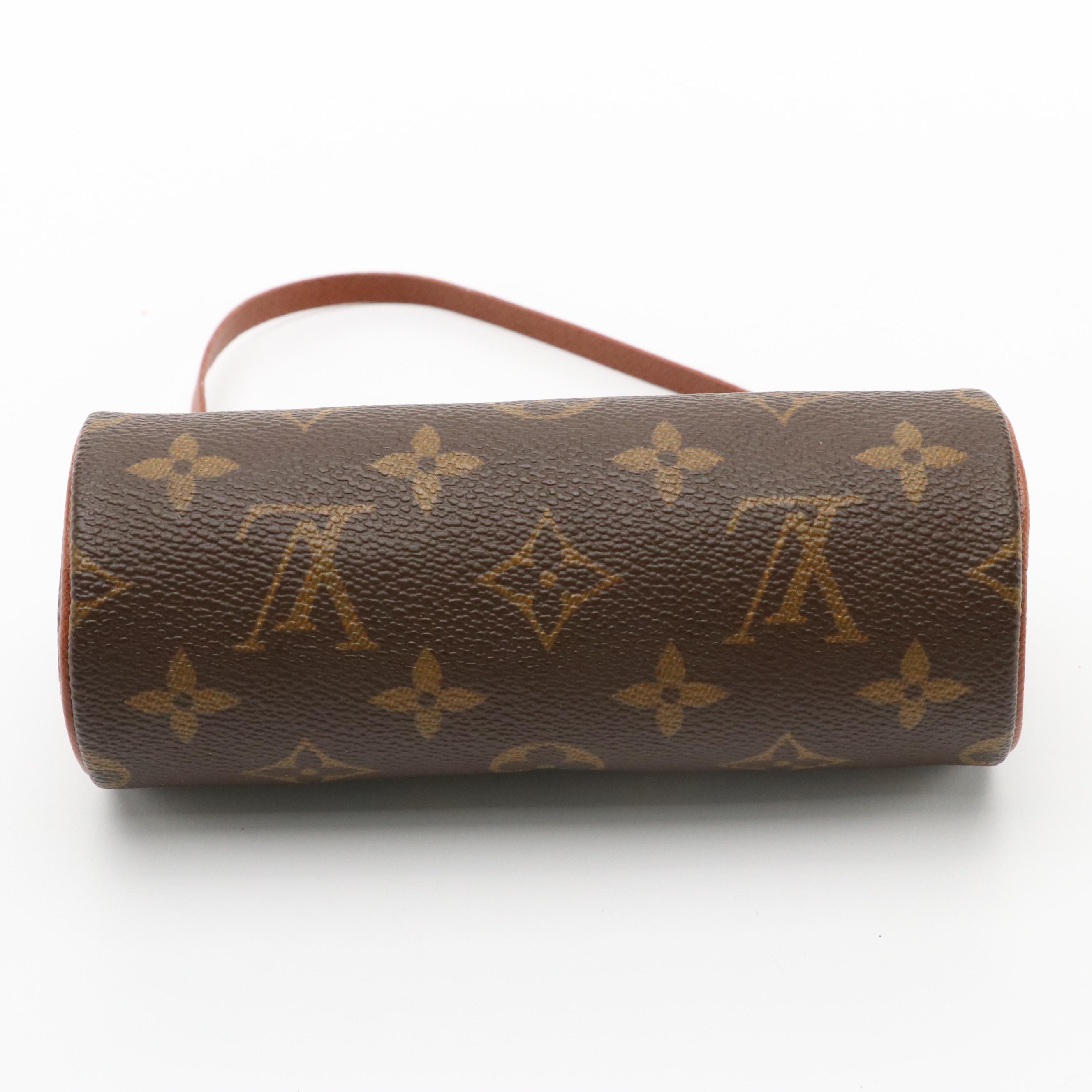 Louis Vuitton Papillon Pochette in Monogram Coated Canvas and Leather Trim