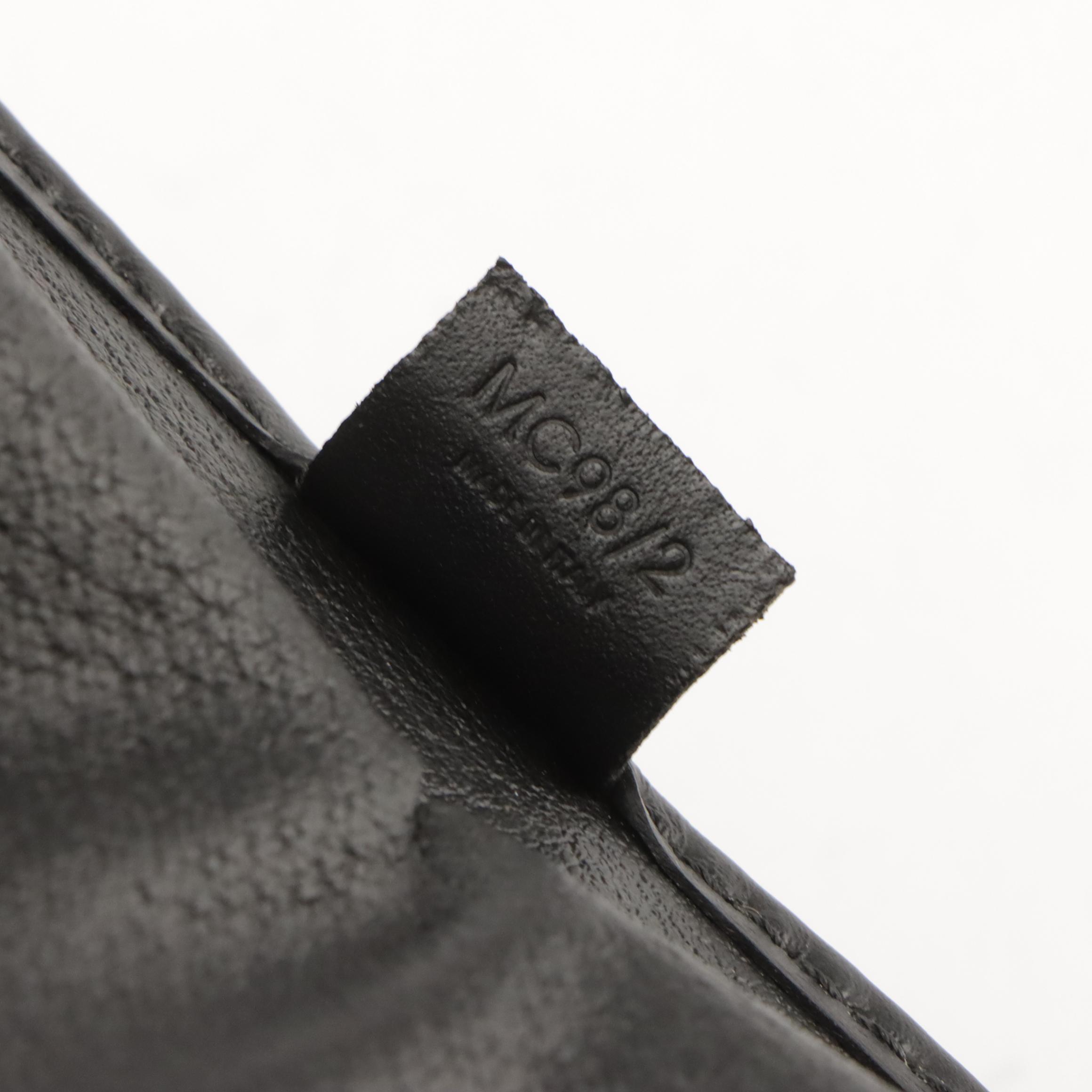 Celine Triomphe Macadam Coated Canvas and Leather Flap Pouch/Clutch with Box