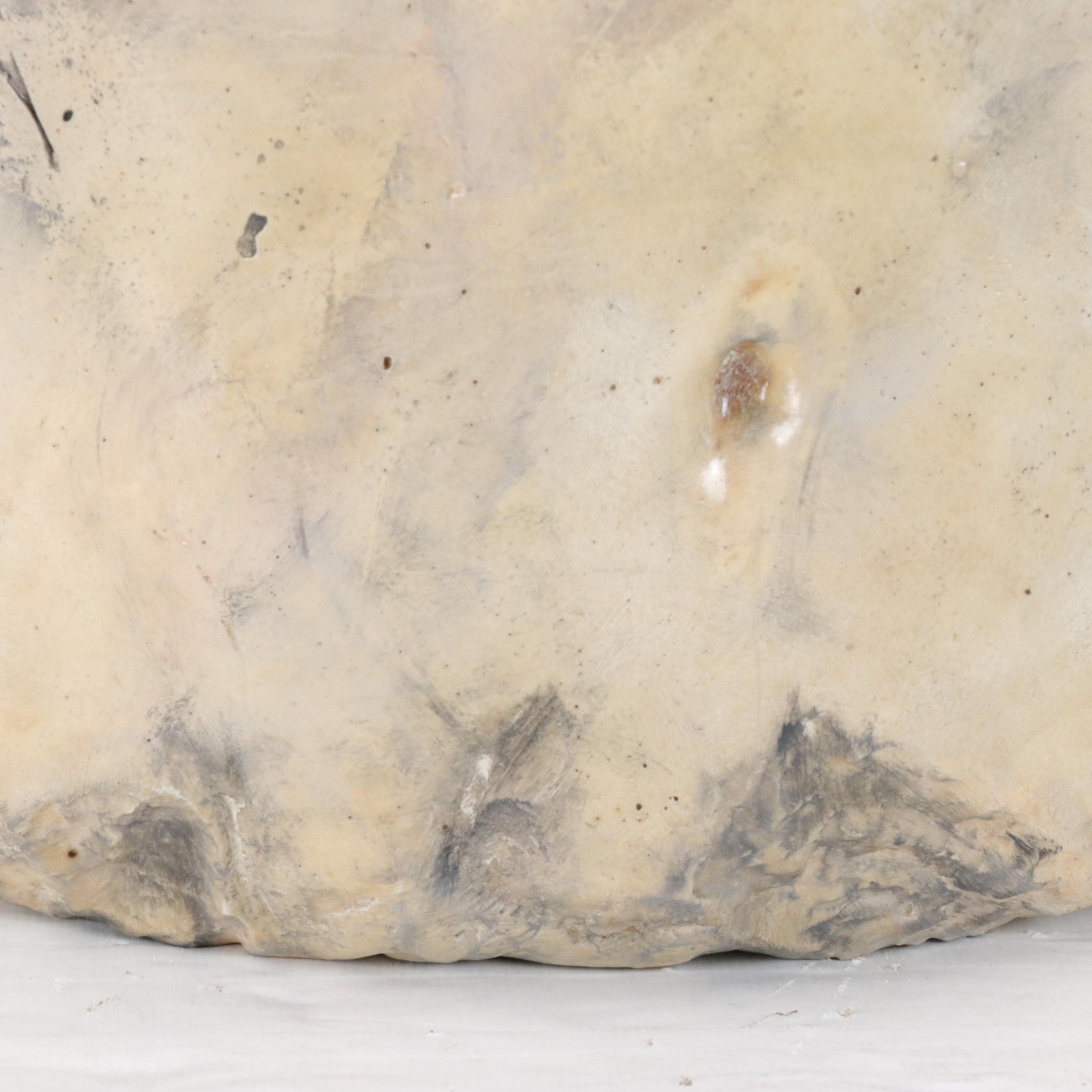 Female Torso Painted Plaster Wall Sculpture