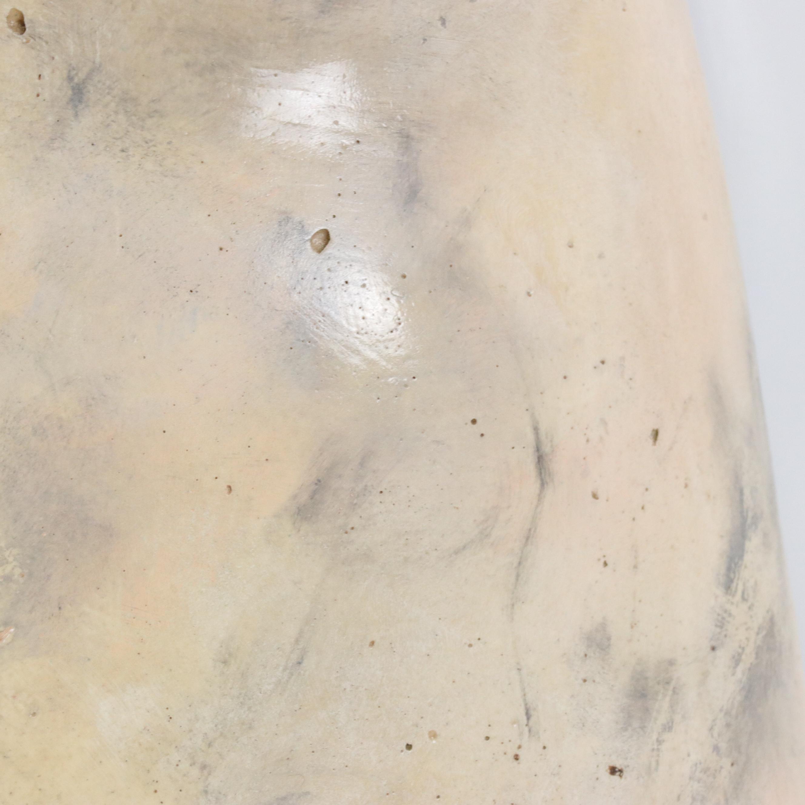 Female Torso Painted Plaster Wall Sculpture