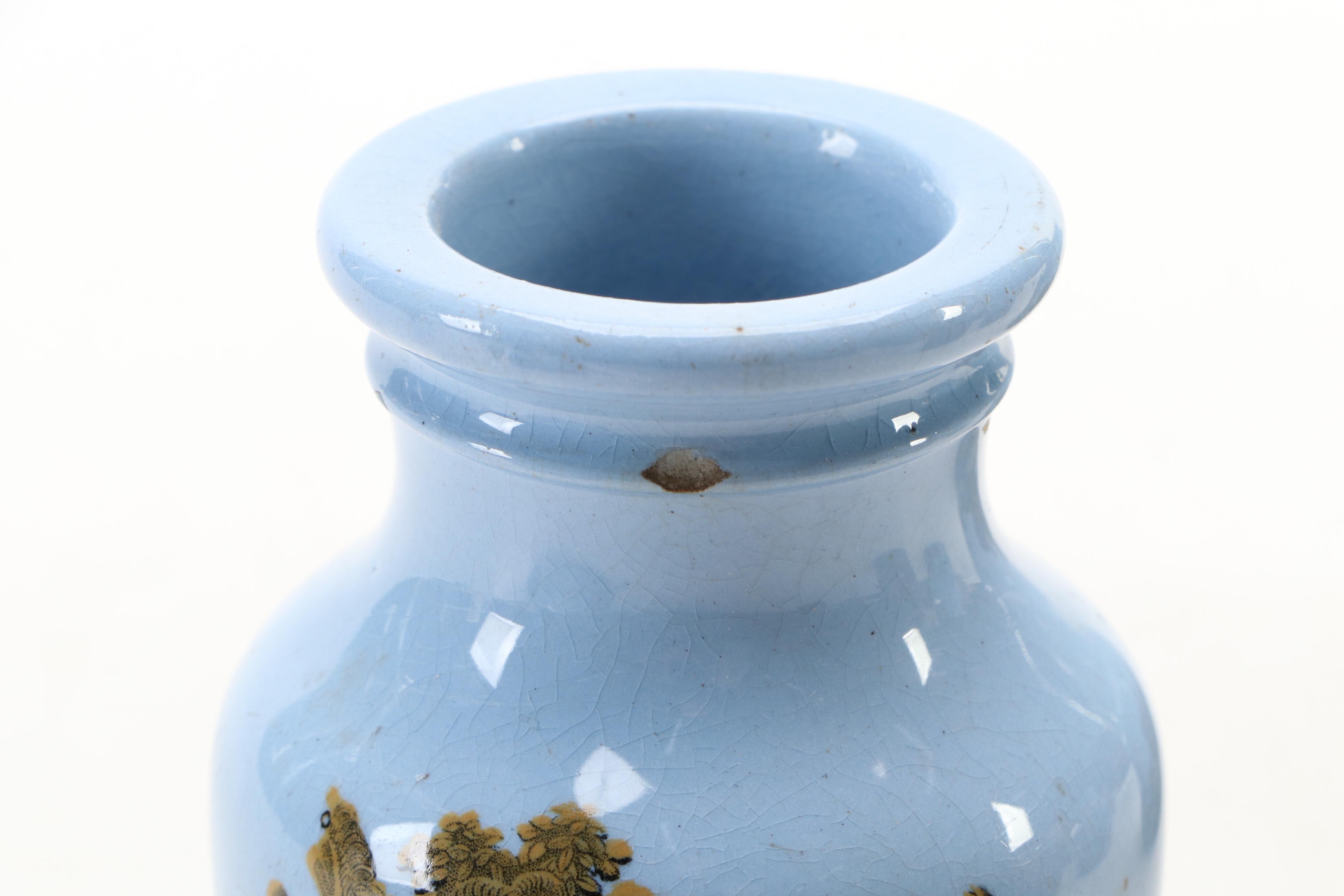 English Prattware Mustard or Paste Jars, Mid-19th Century