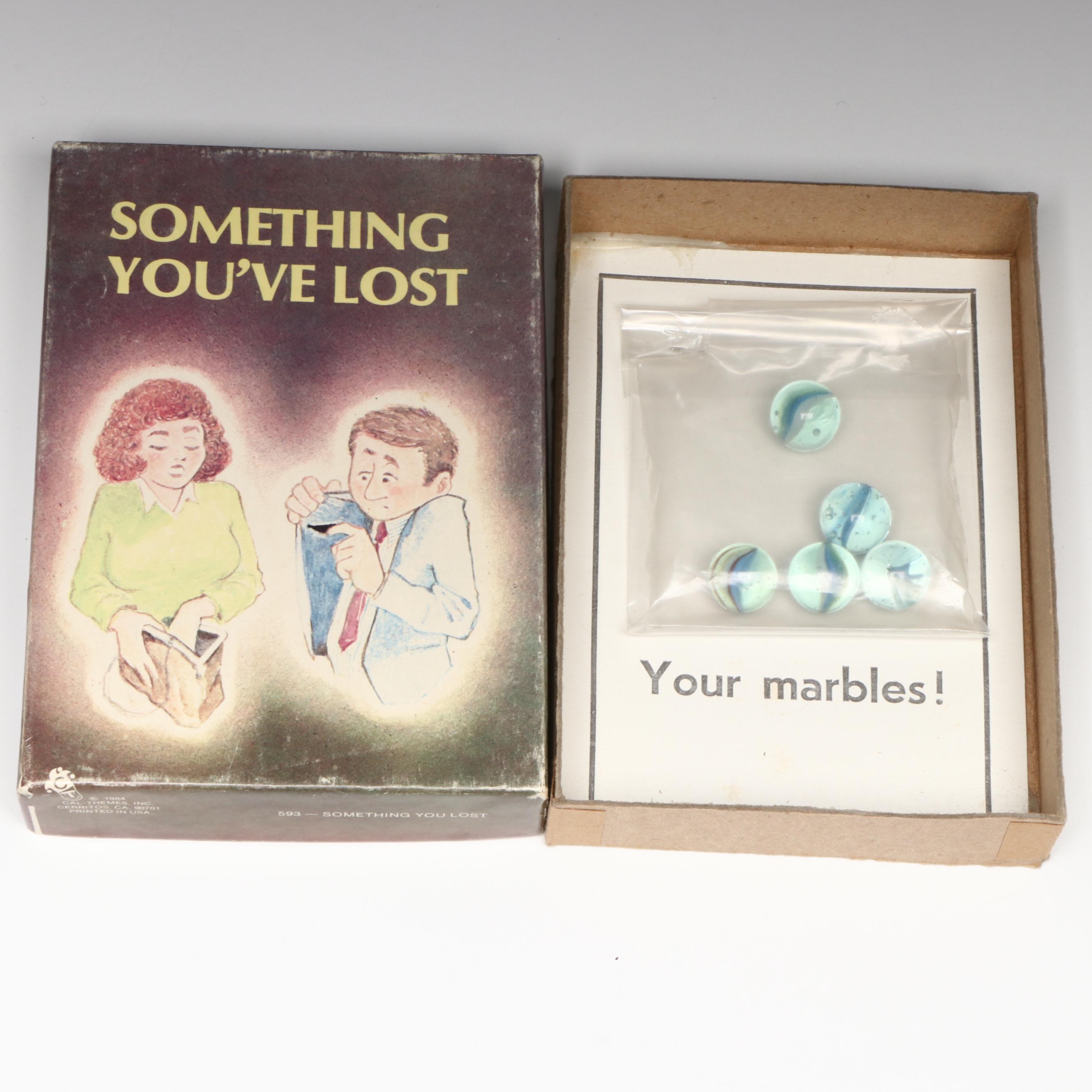 Walt Disney Character Marbles, Crystal Solitaire Game and Other Novelty Items