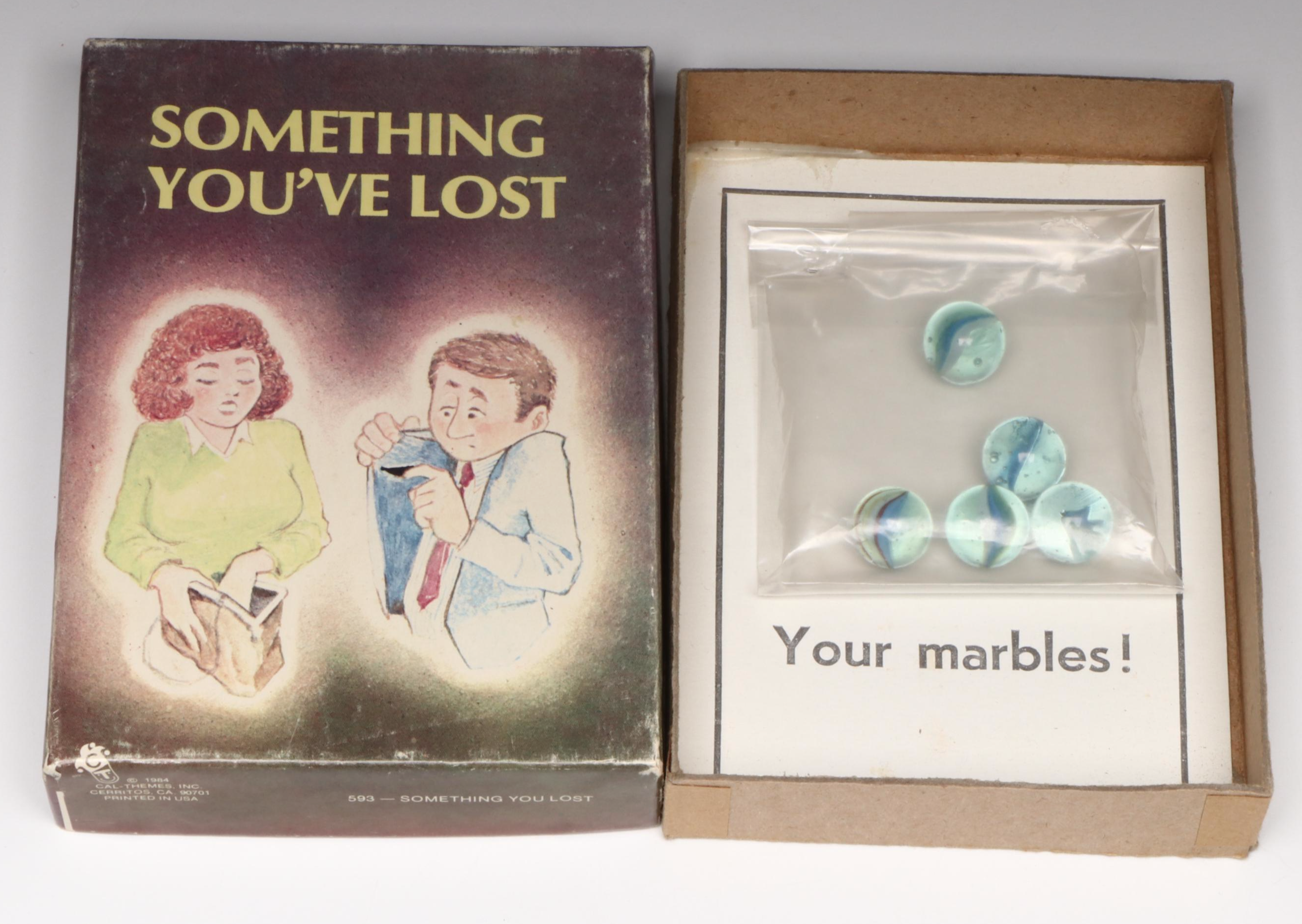 Walt Disney Character Marbles, Crystal Solitaire Game and Other Novelty Items