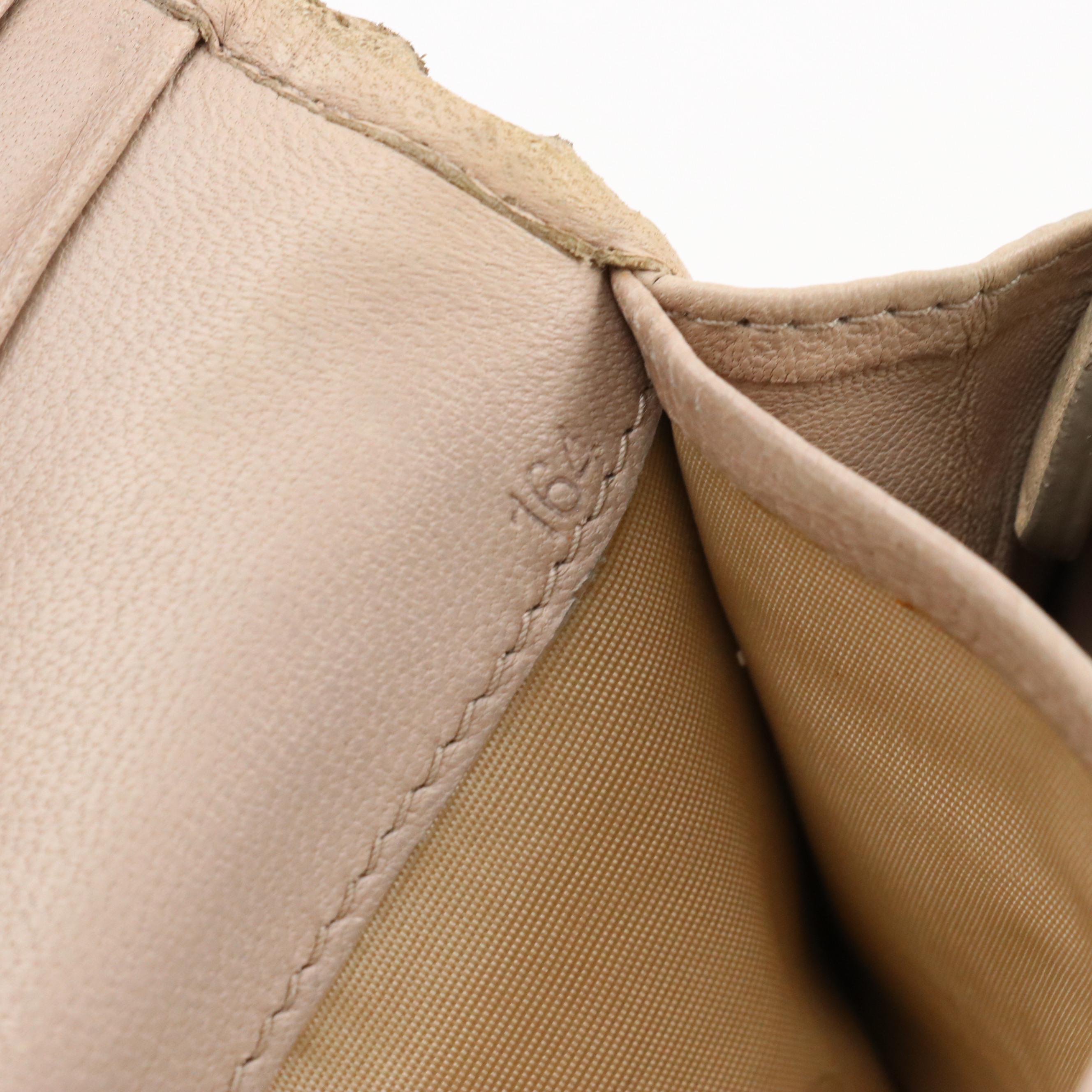 Prada Beige Nappa Gaufré Leather Front-Flap Long Wallet