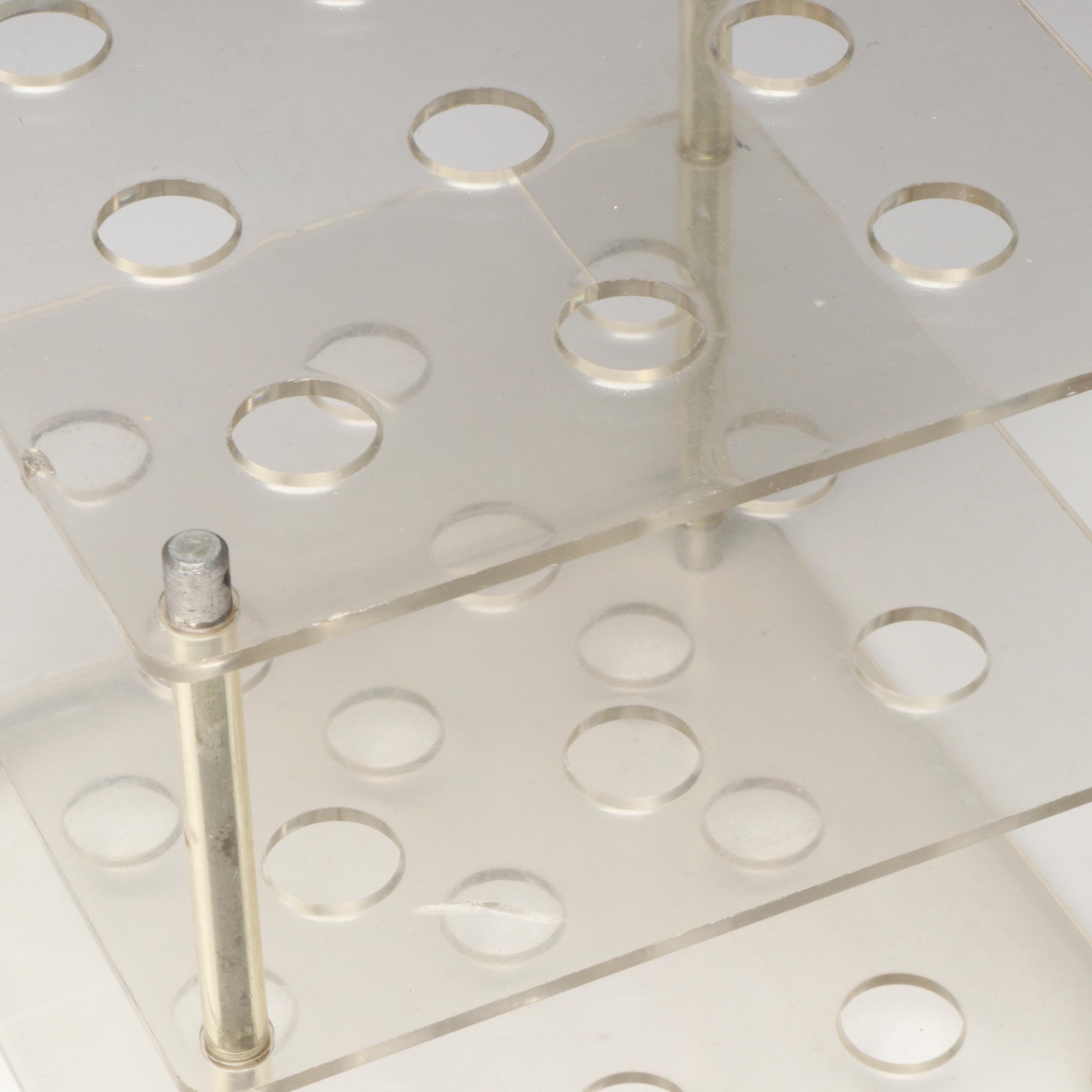 Gametime Tri-Tac-Toe Glass Marble Game in Original Box, 1970