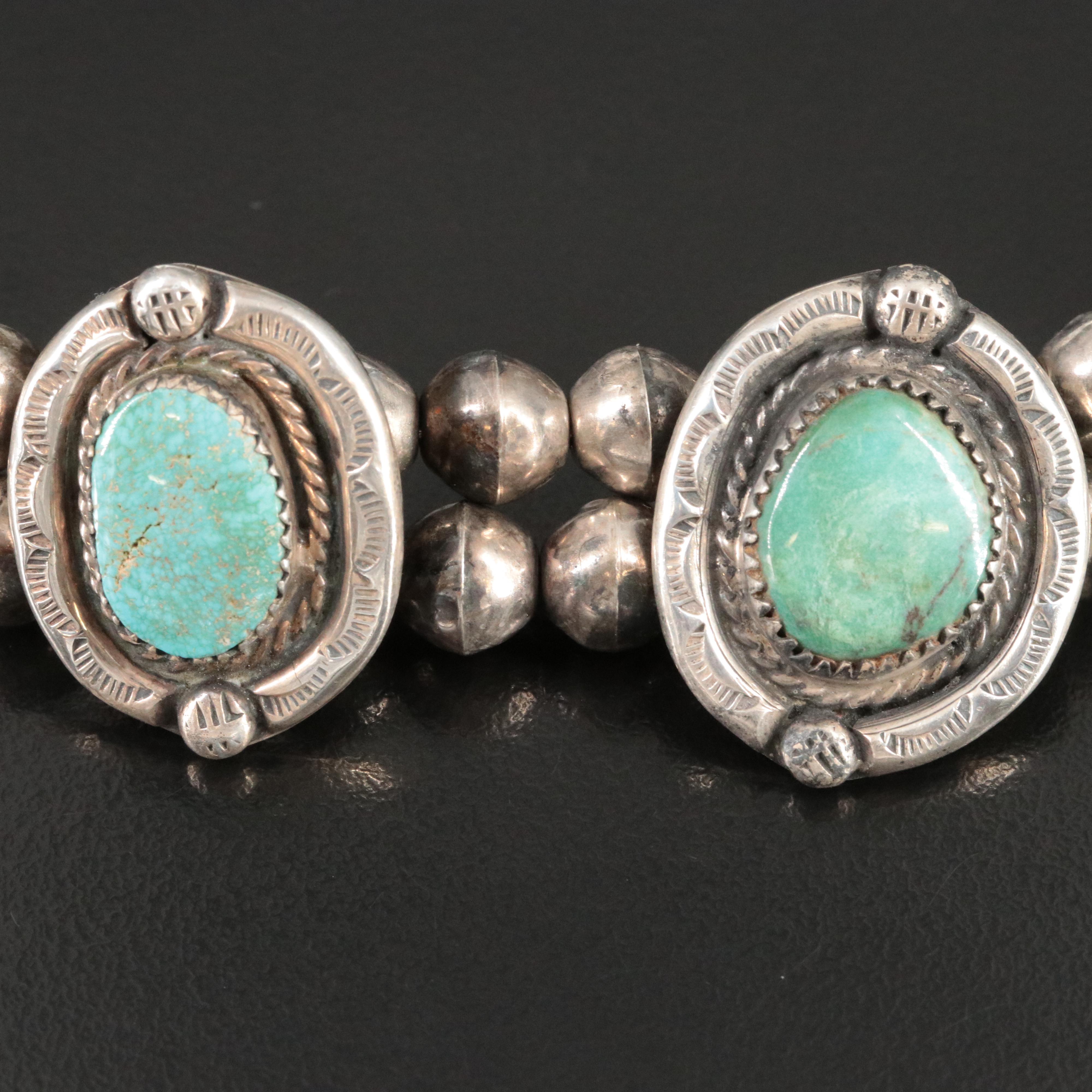 Southwestern Sterling Turquoise Necklace