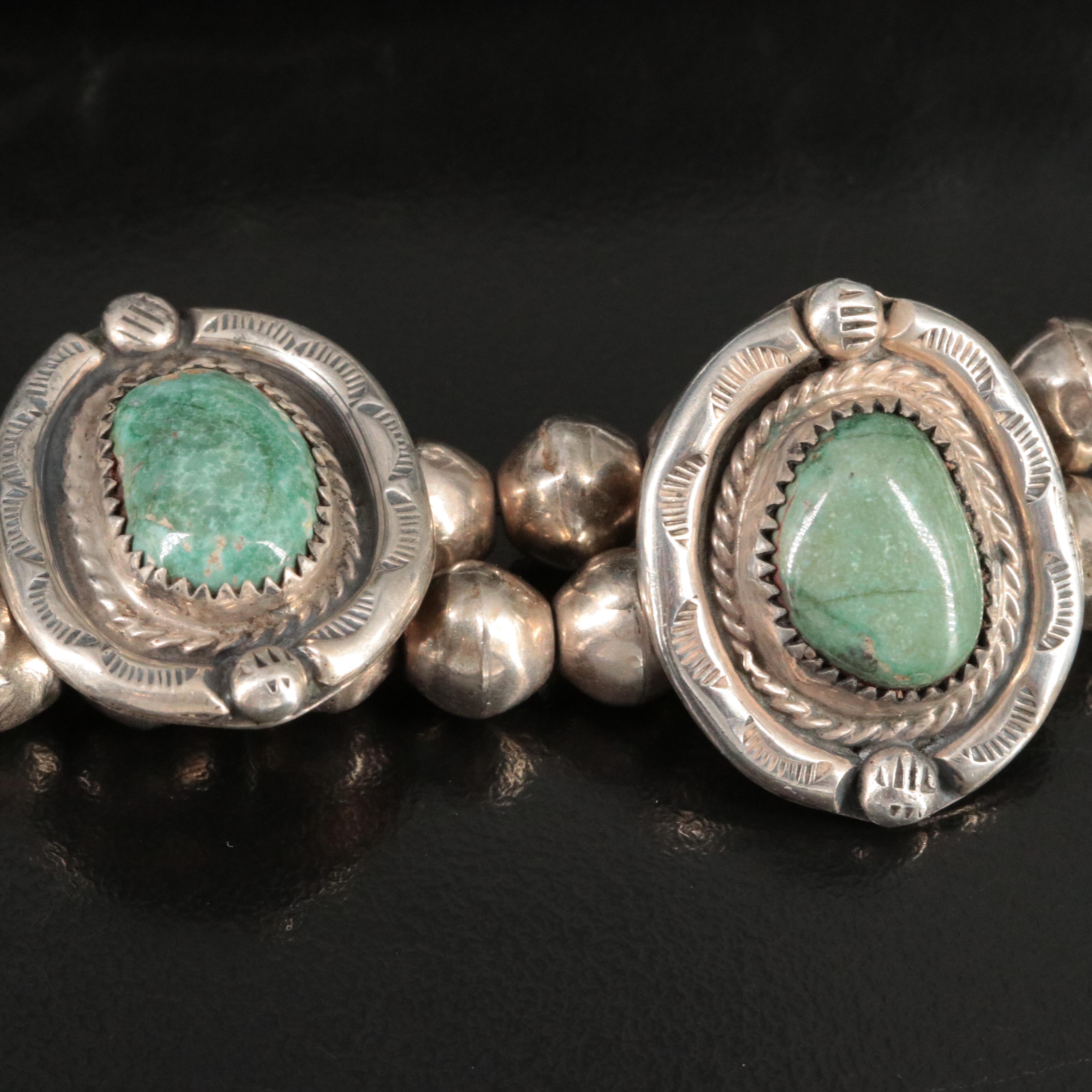 Southwestern Sterling Turquoise Necklace