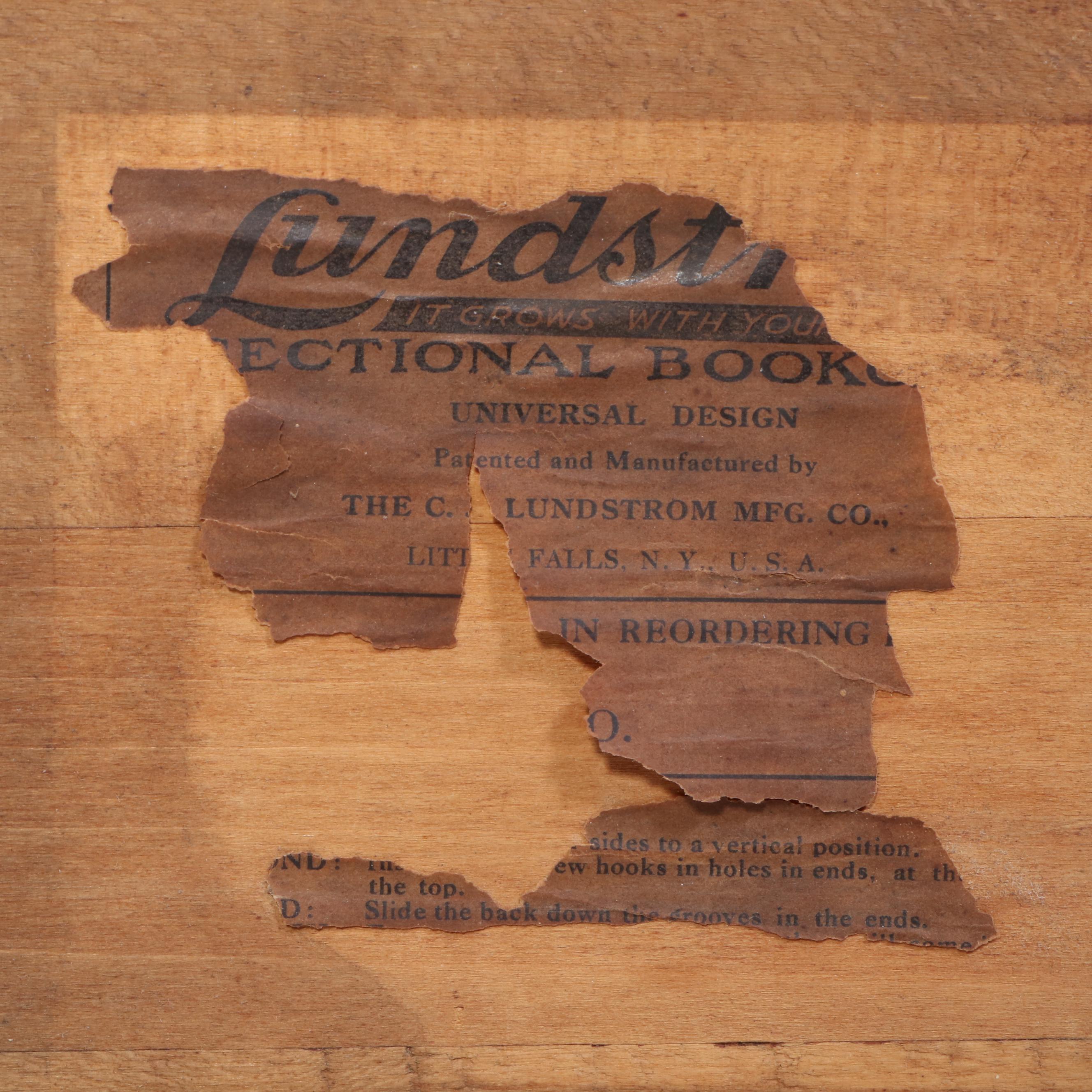 Lundstrom Oak Four-Stack Barrister's Bookcase w/ Base Drawer, Early 20th Century