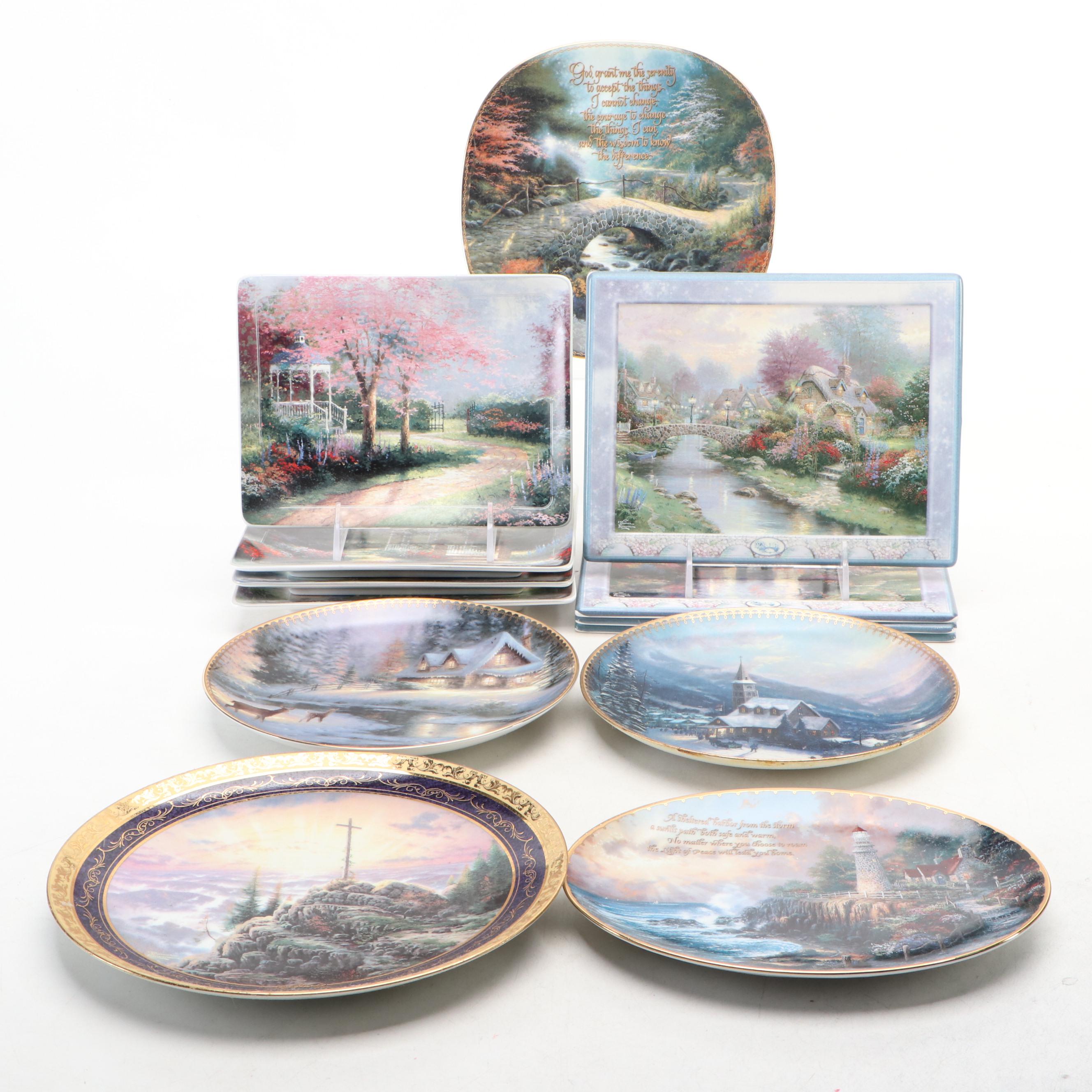 Thomas Kinkade for Bradford Exchange Collector Plates and Trays