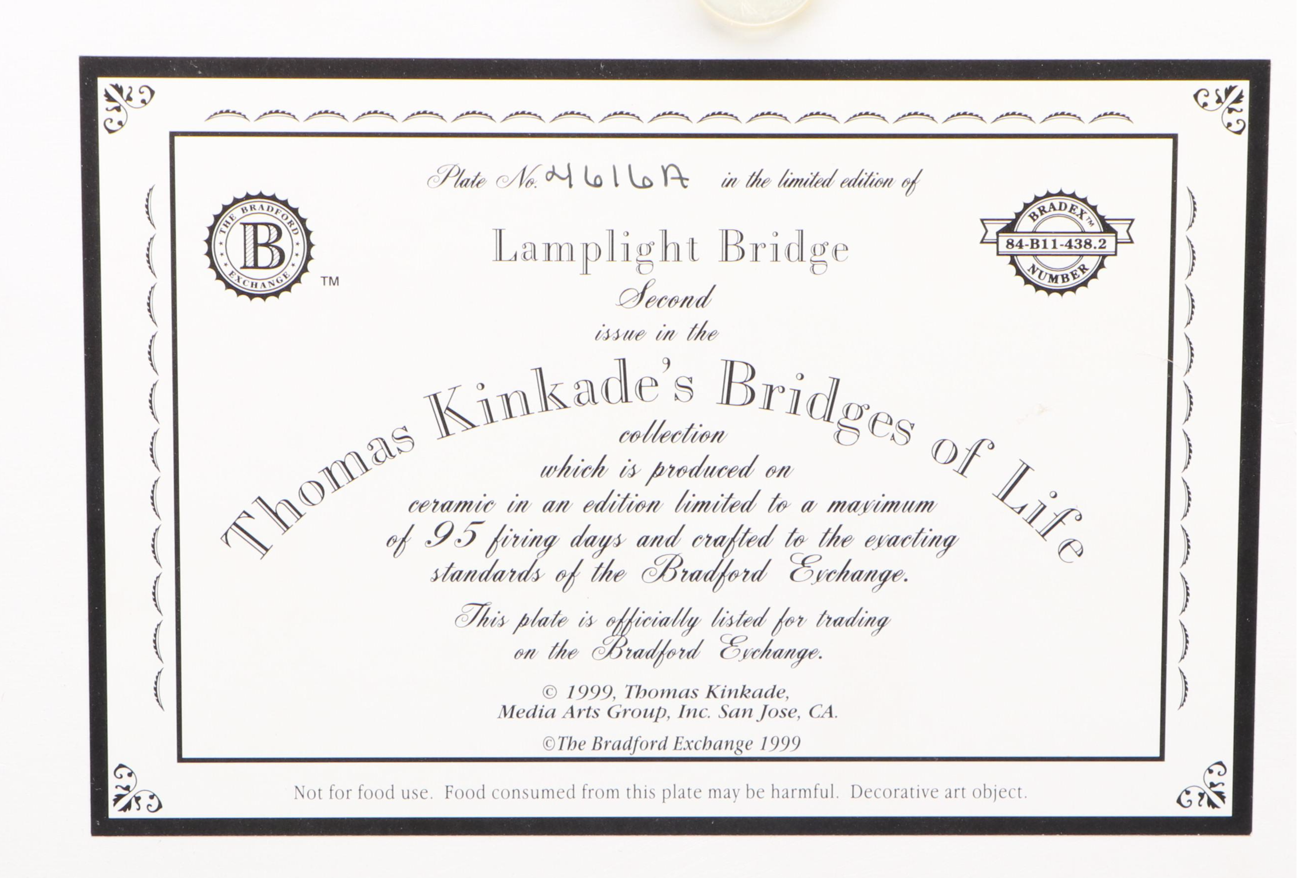 Thomas Kinkade for Bradford Exchange Collector Plates and Trays