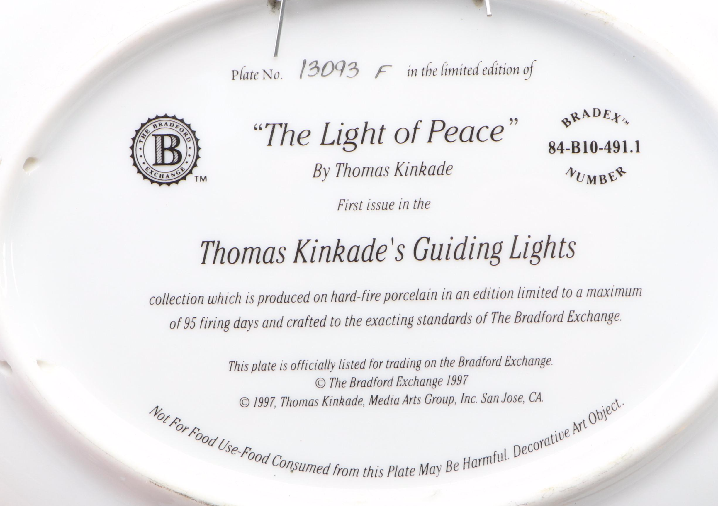 Thomas Kinkade for Bradford Exchange Collector Plates and Trays
