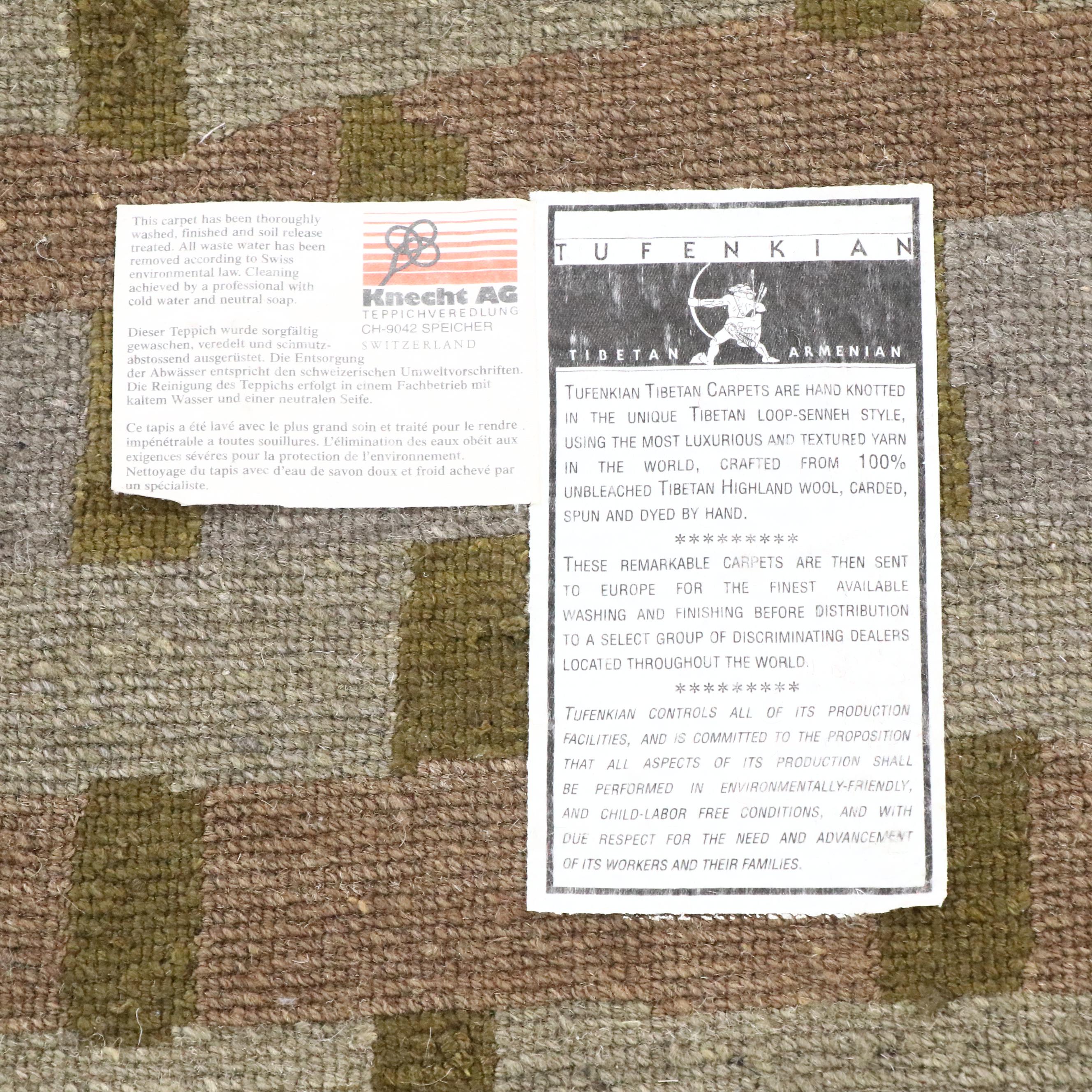 8'3 x 9'9 Hand-Knotted Tufenkian Tibetan Area Rug