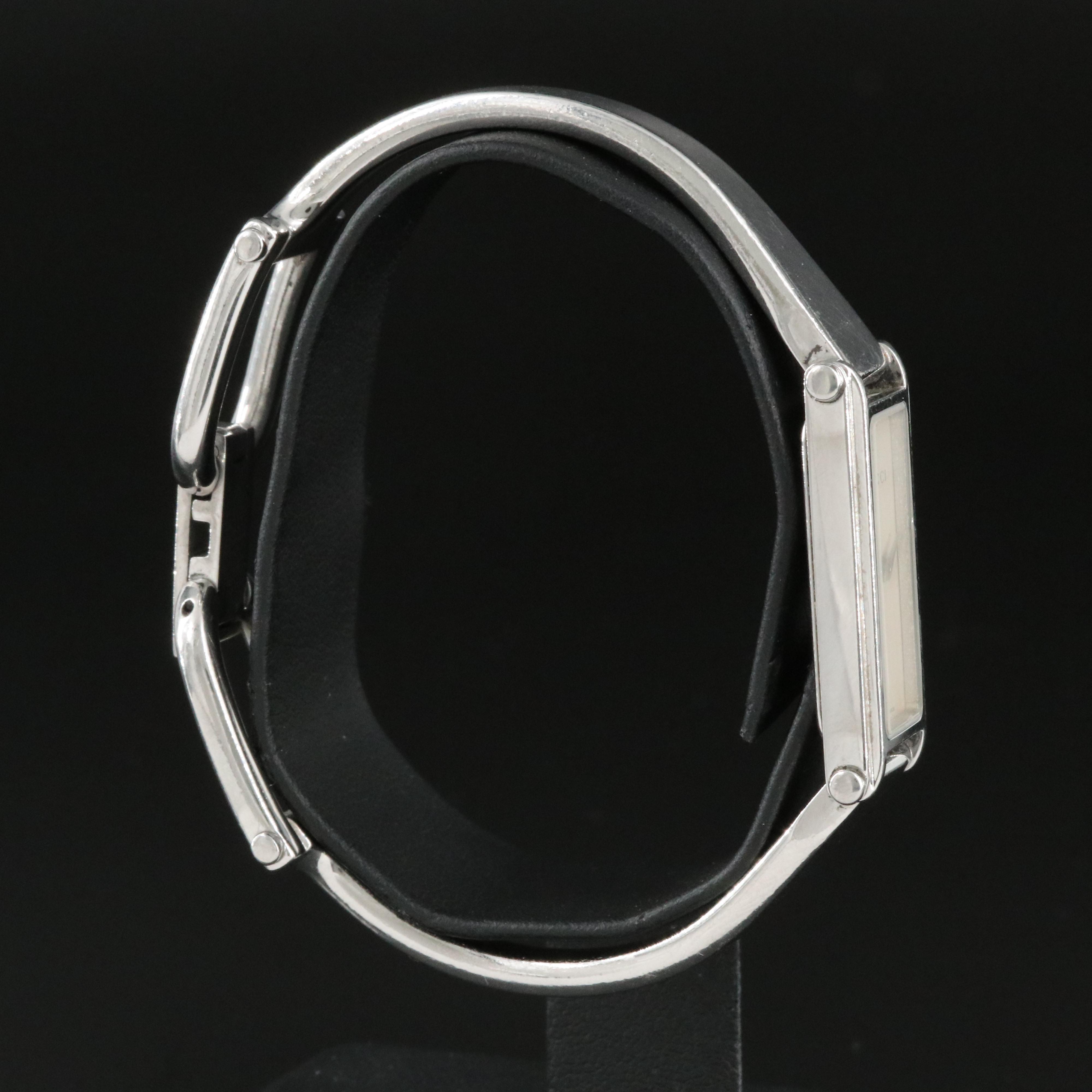 Gucci 1500L Silver Dial 14mm Steel Quartz Watch