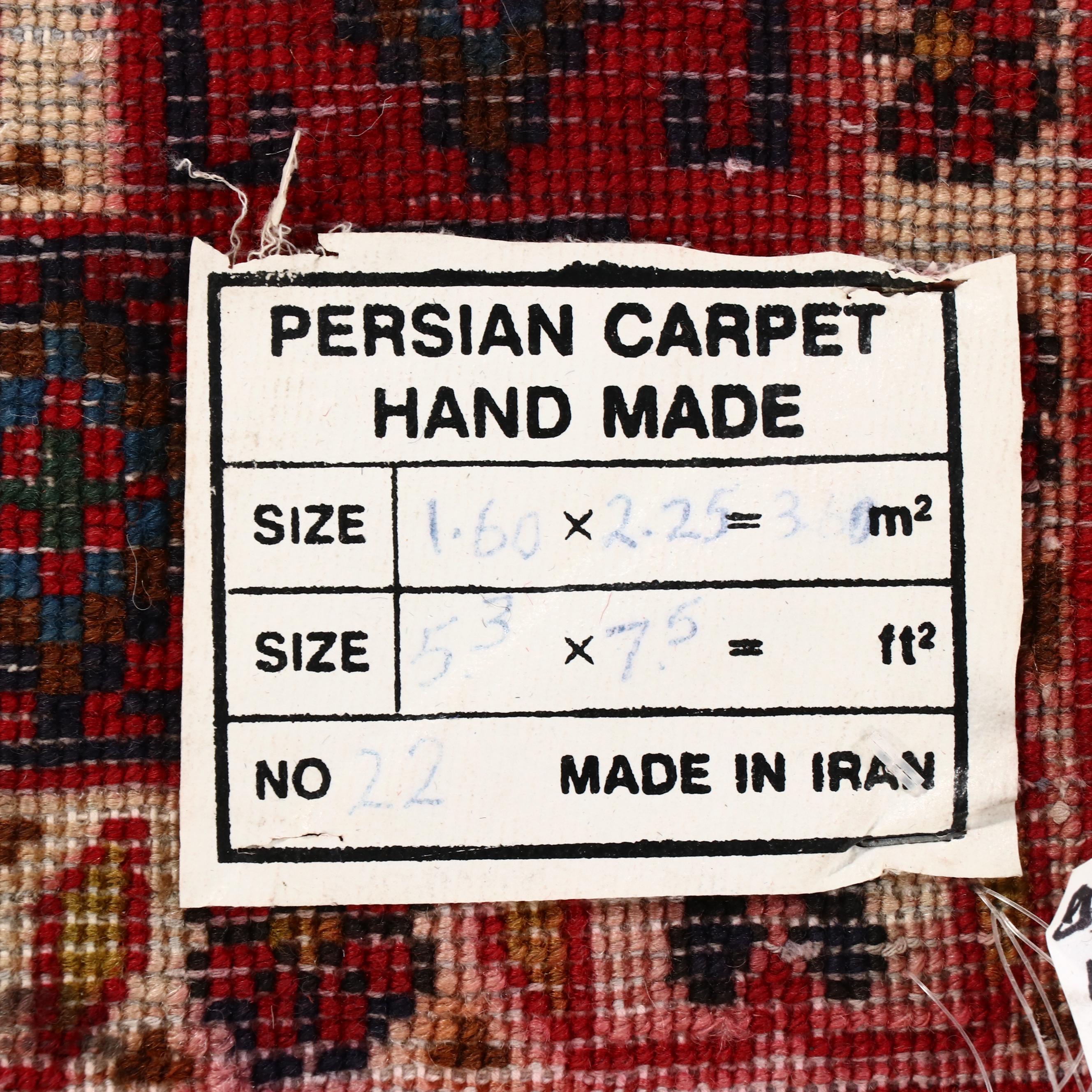 5'4 x 7'6 Hand-Knotted Persian Mashhad Area Rug