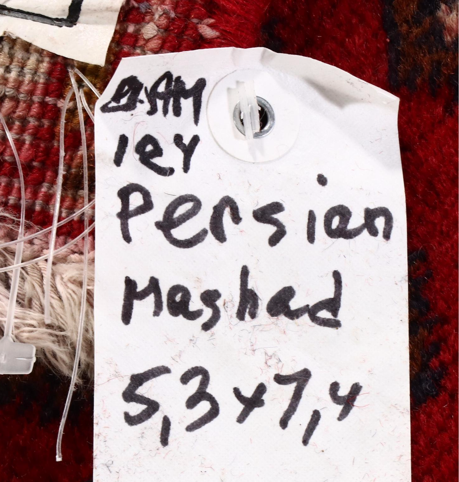 5'4 x 7'6 Hand-Knotted Persian Mashhad Area Rug