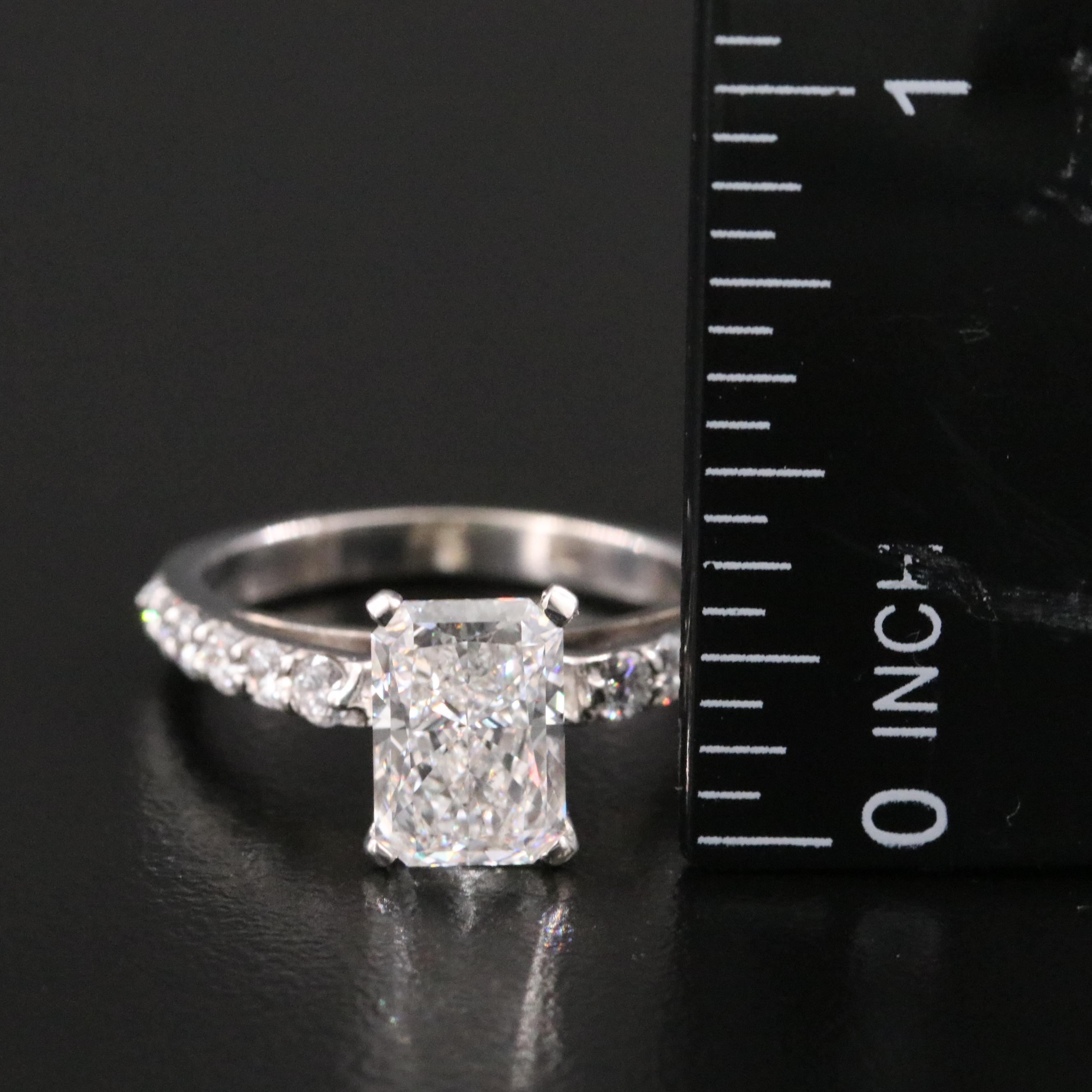 14K 2.65 CTW Lab Grown Diamond Ring with IGI Report
