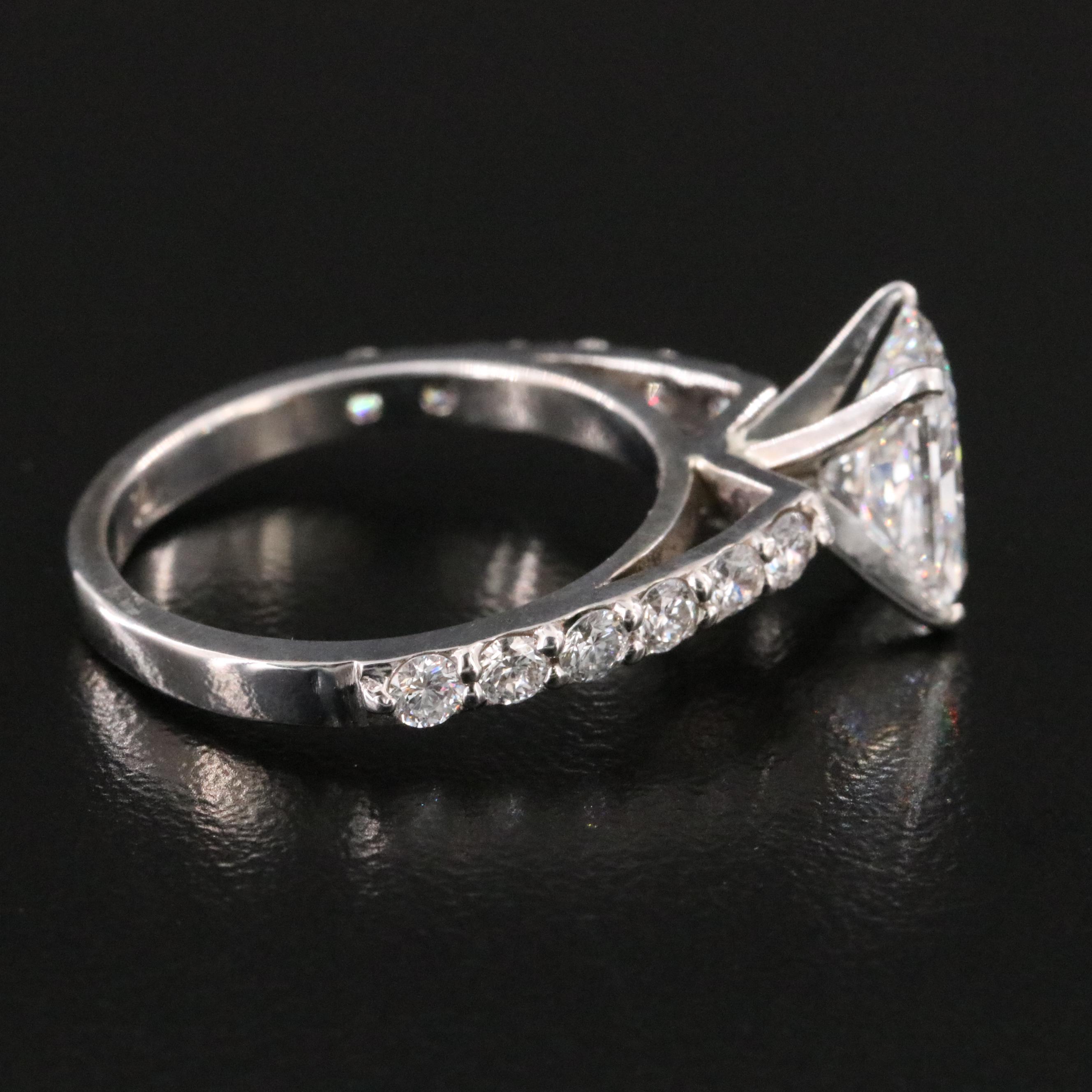 14K 2.65 CTW Lab Grown Diamond Ring with IGI Report