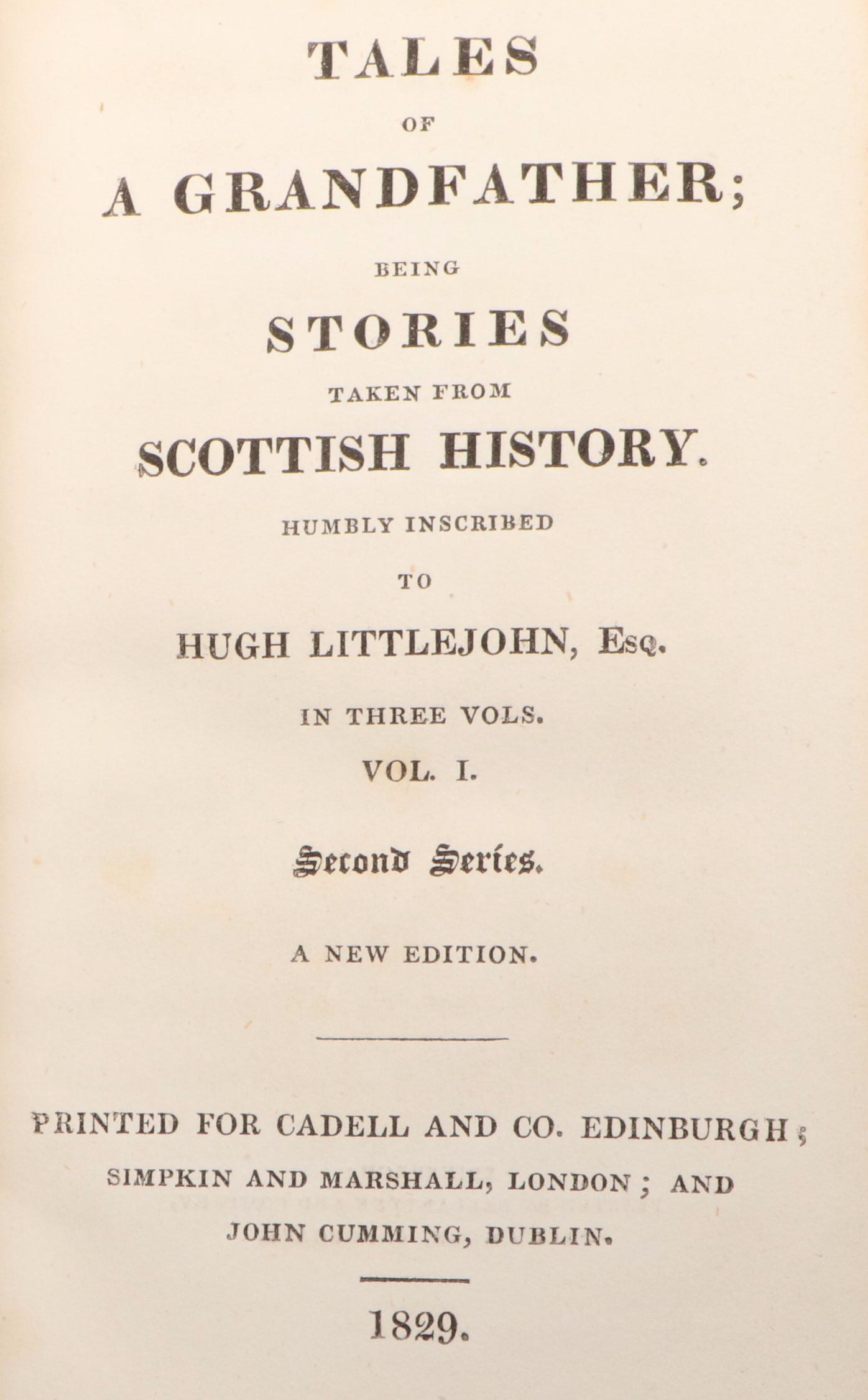 "Tales of a Grandfather" Vol. 1–2 by Sir Walter Scott and More Books