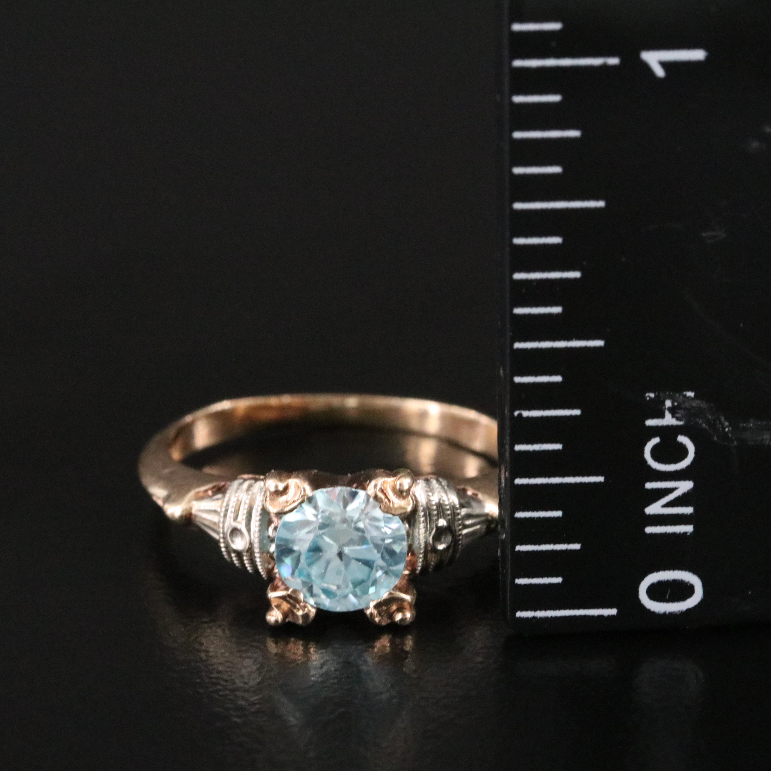 Antique 10K Topaz Ring