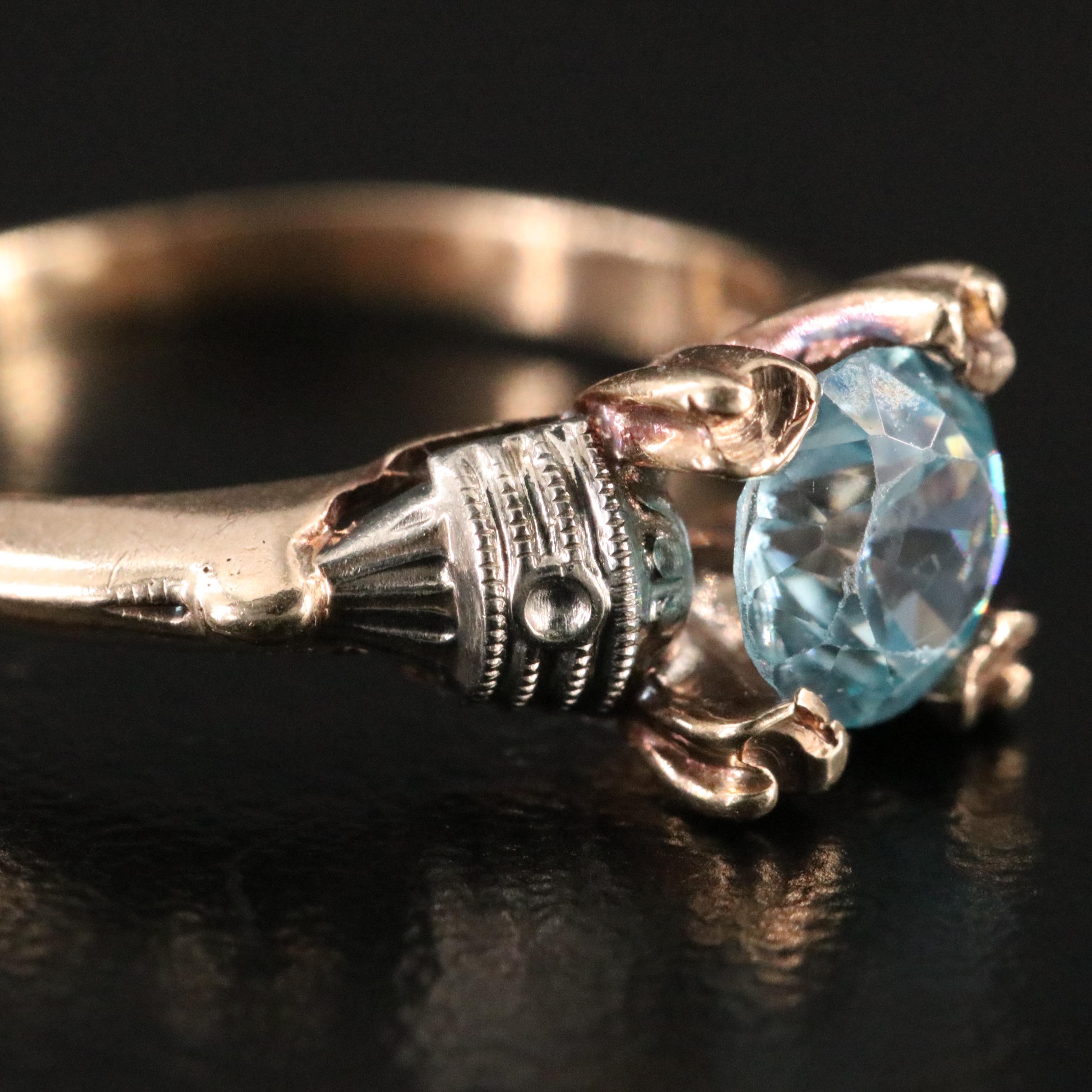Antique 10K Topaz Ring