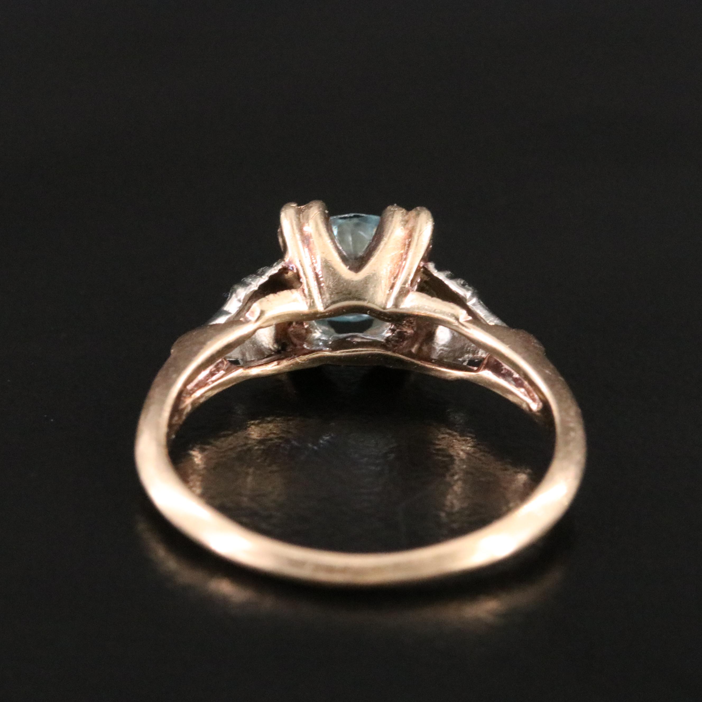 Antique 10K Topaz Ring