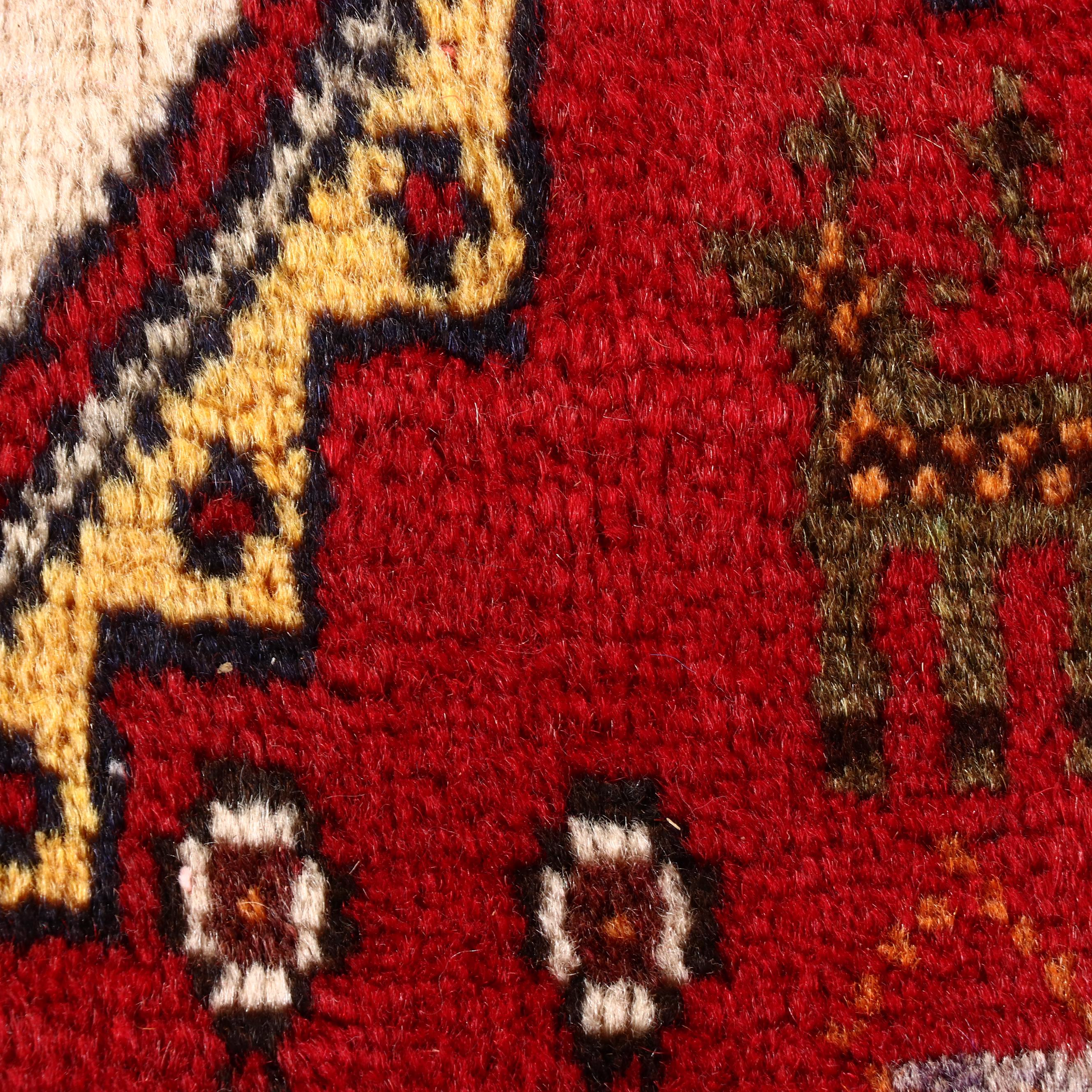 3'4 x 7'10 Hand-Knotted Persian Shiraz Long Rug