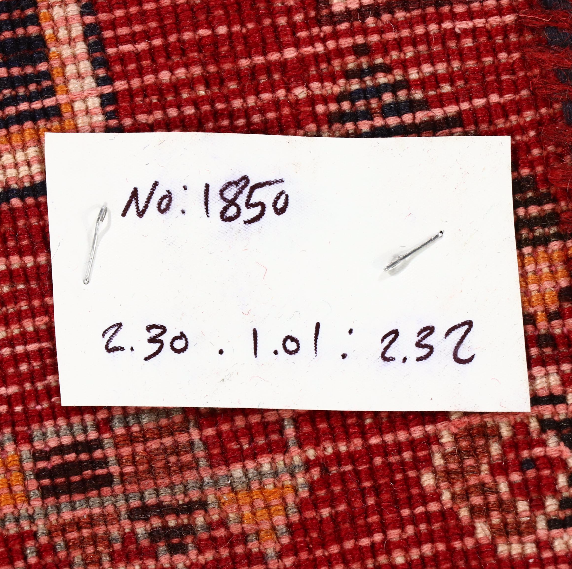 3'4 x 7'10 Hand-Knotted Persian Shiraz Long Rug